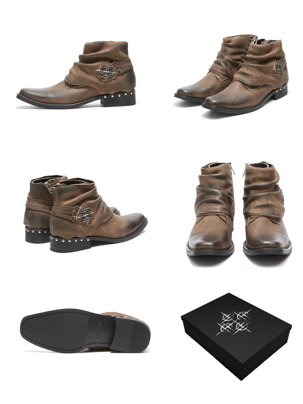 VINTAGE STUDDED CHELSEA BOOTS