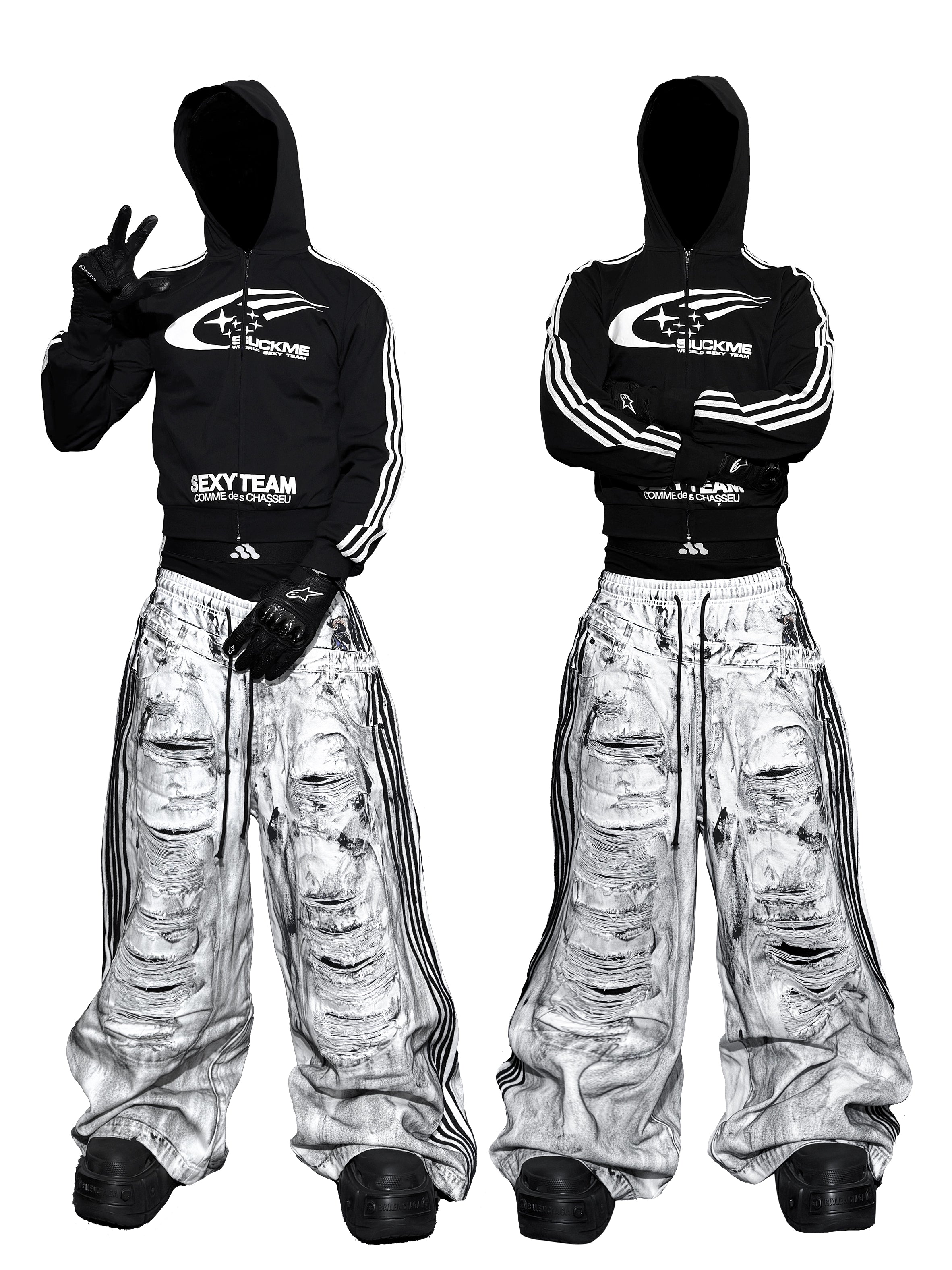 IRIDESCENT CRASH PANTS