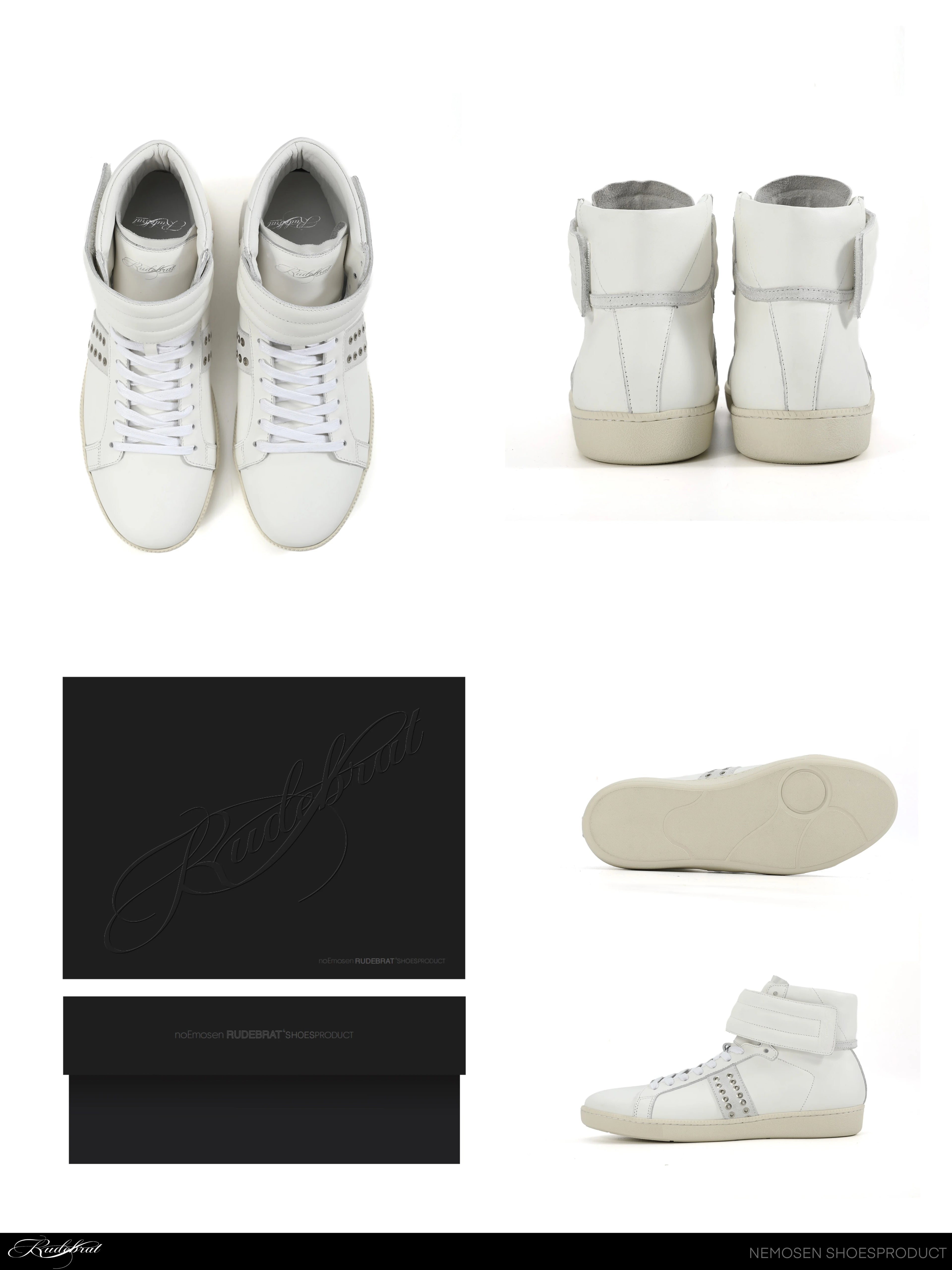 RIVET HIGH-TOP SNEAKERS