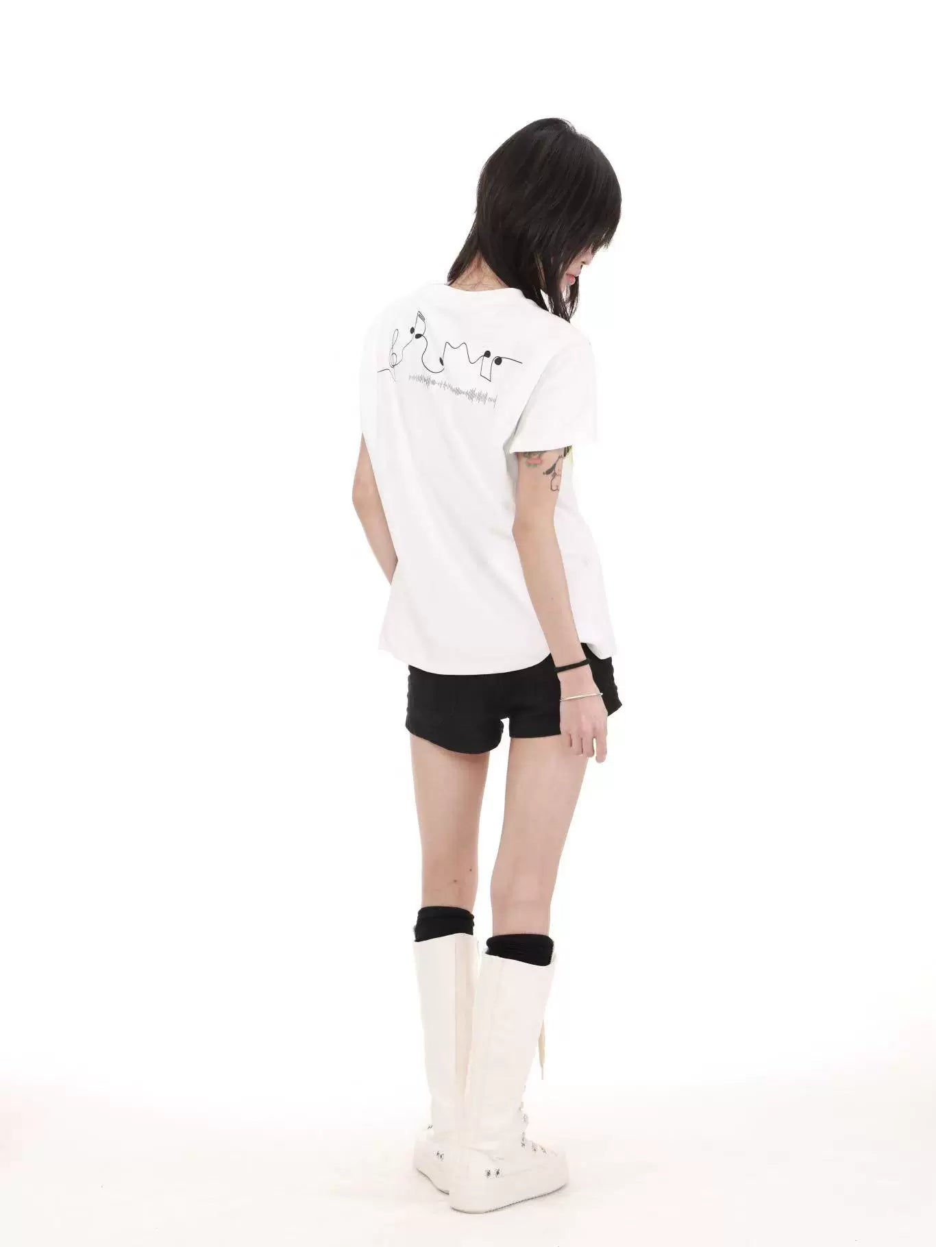 PUNK STREETWEAR T-SHIRT WITH EMBROIDERY