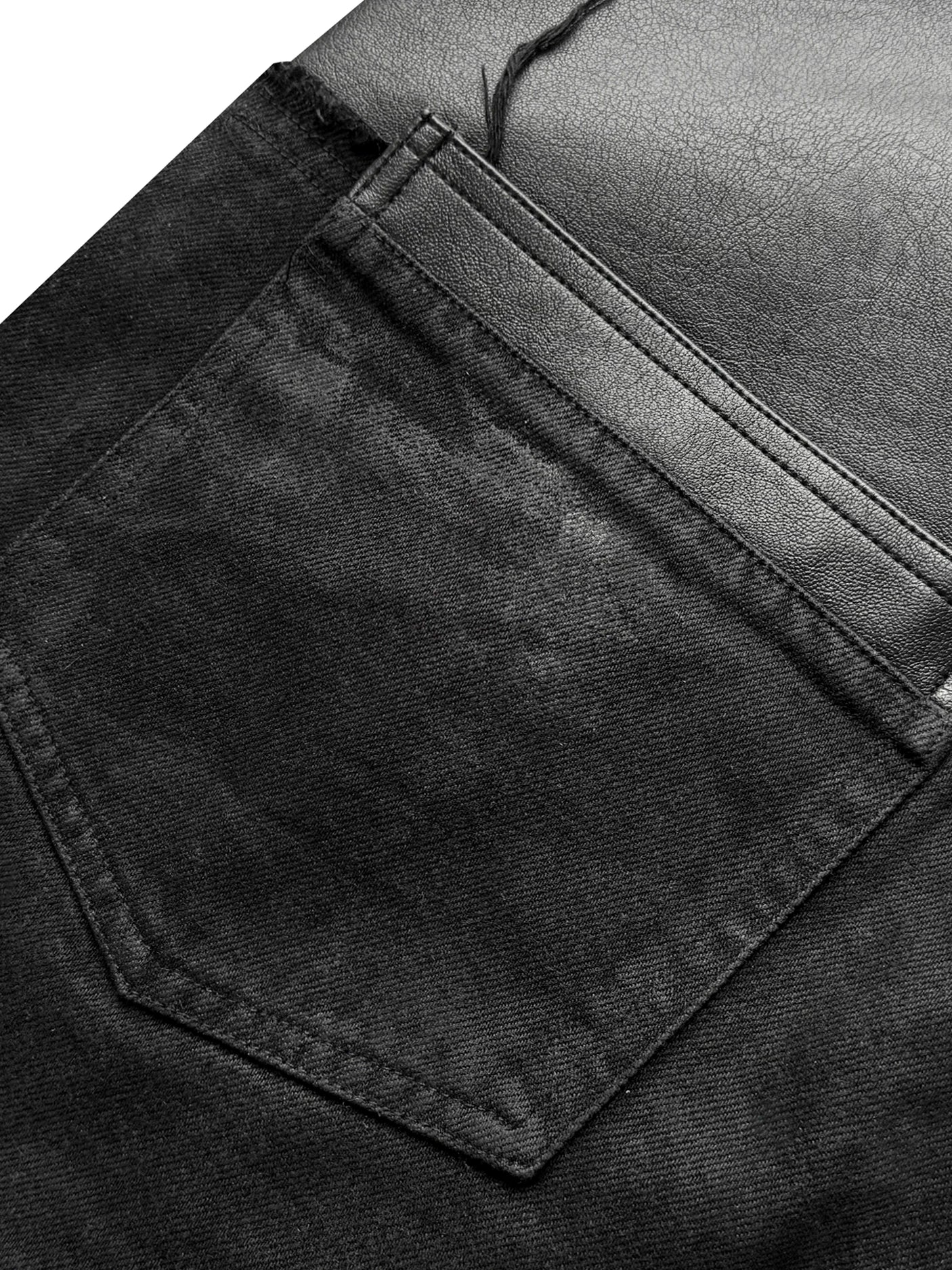 DESTRUCTION WASH DENIM PANTS