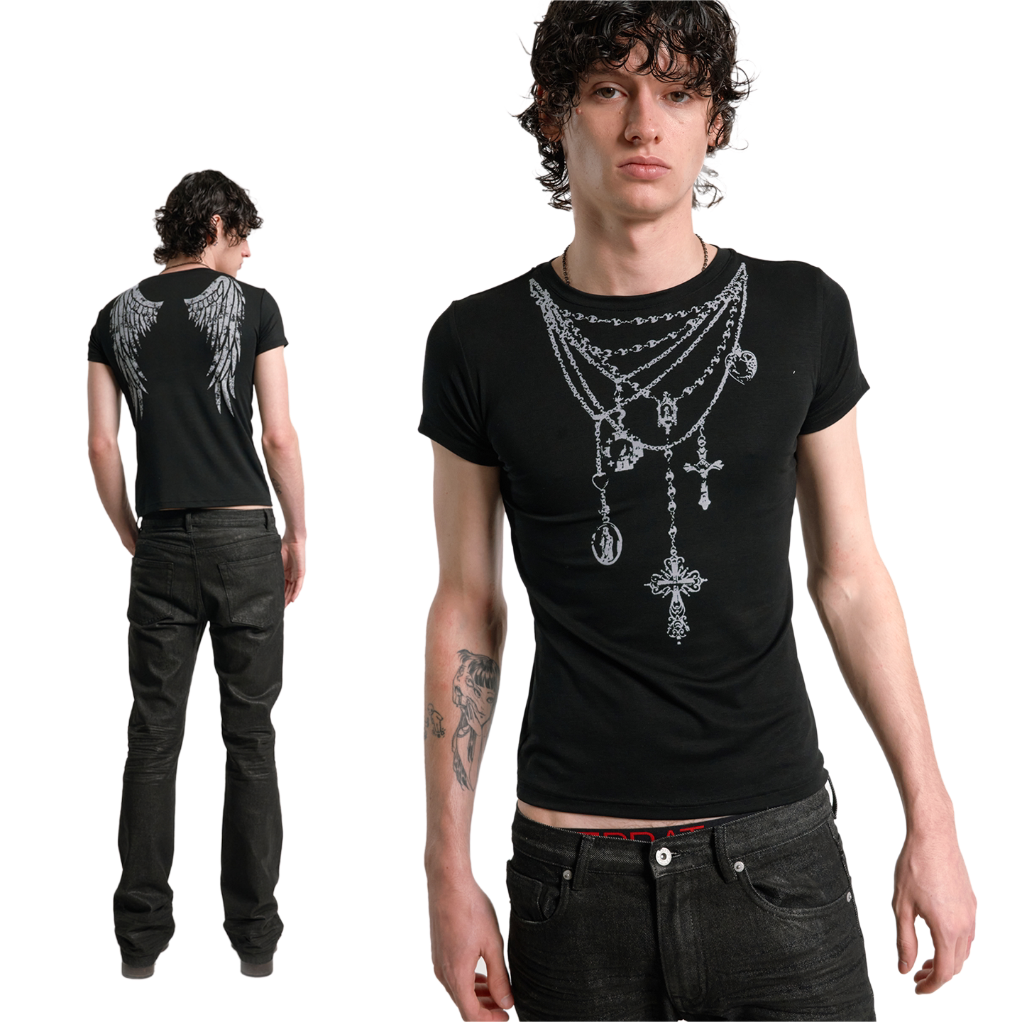 VINTAGE PUNK WINGS T-SHIRT