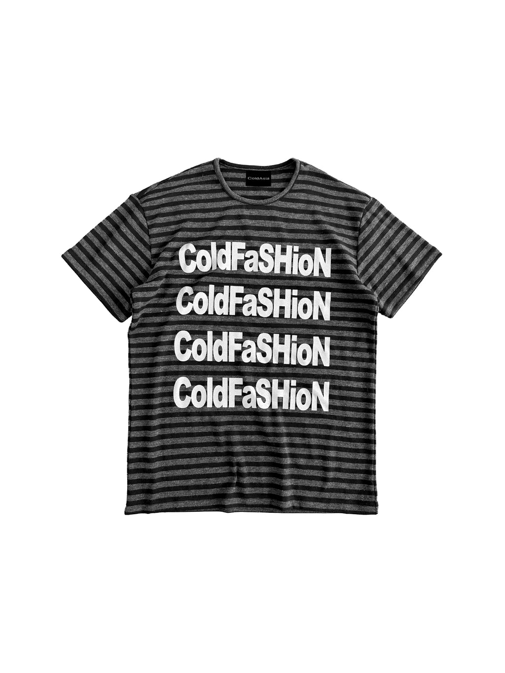 SILVER STRIPED SHORT SLEEVE T-SHIRT
