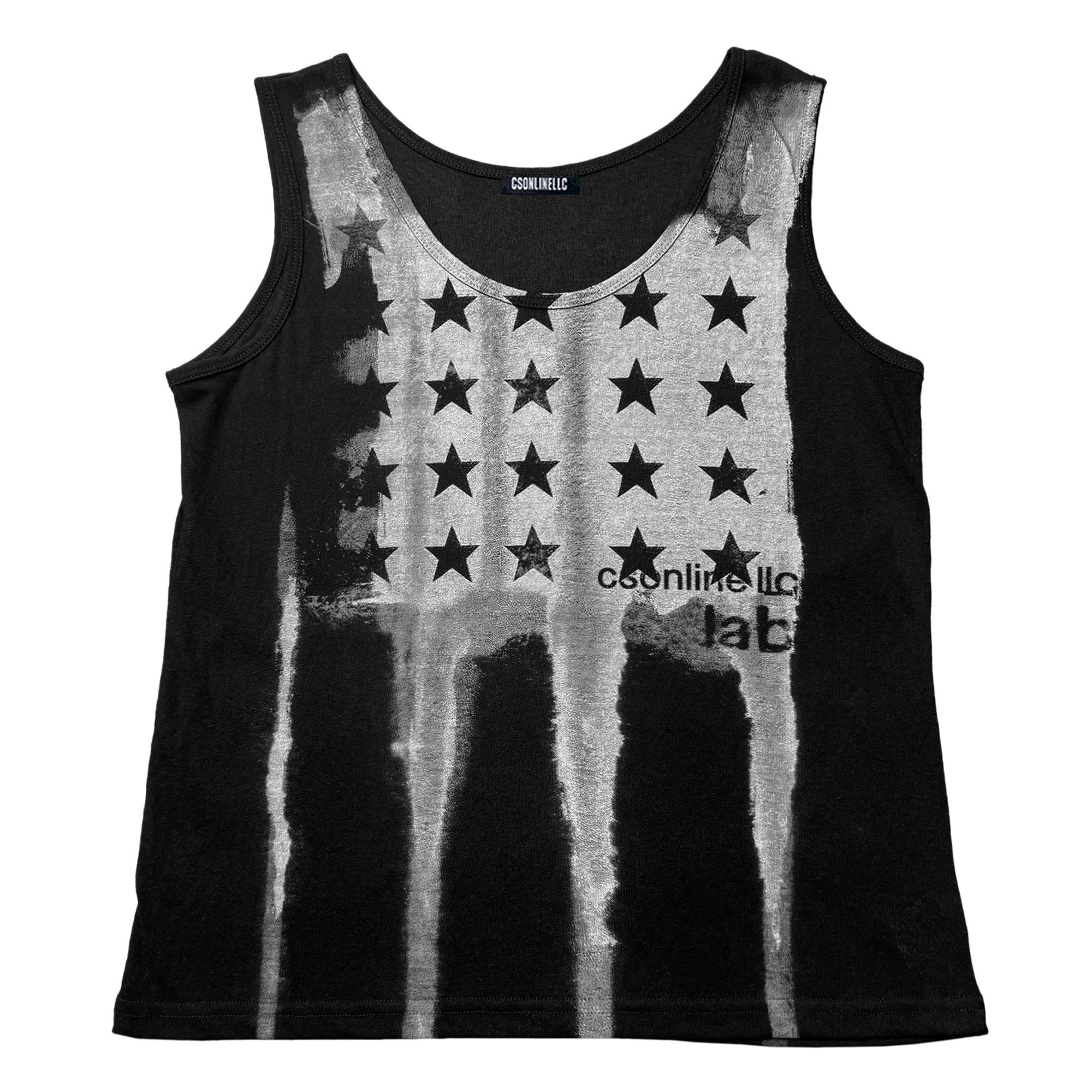 SNOWFLAKE PRINT LINEN VEST