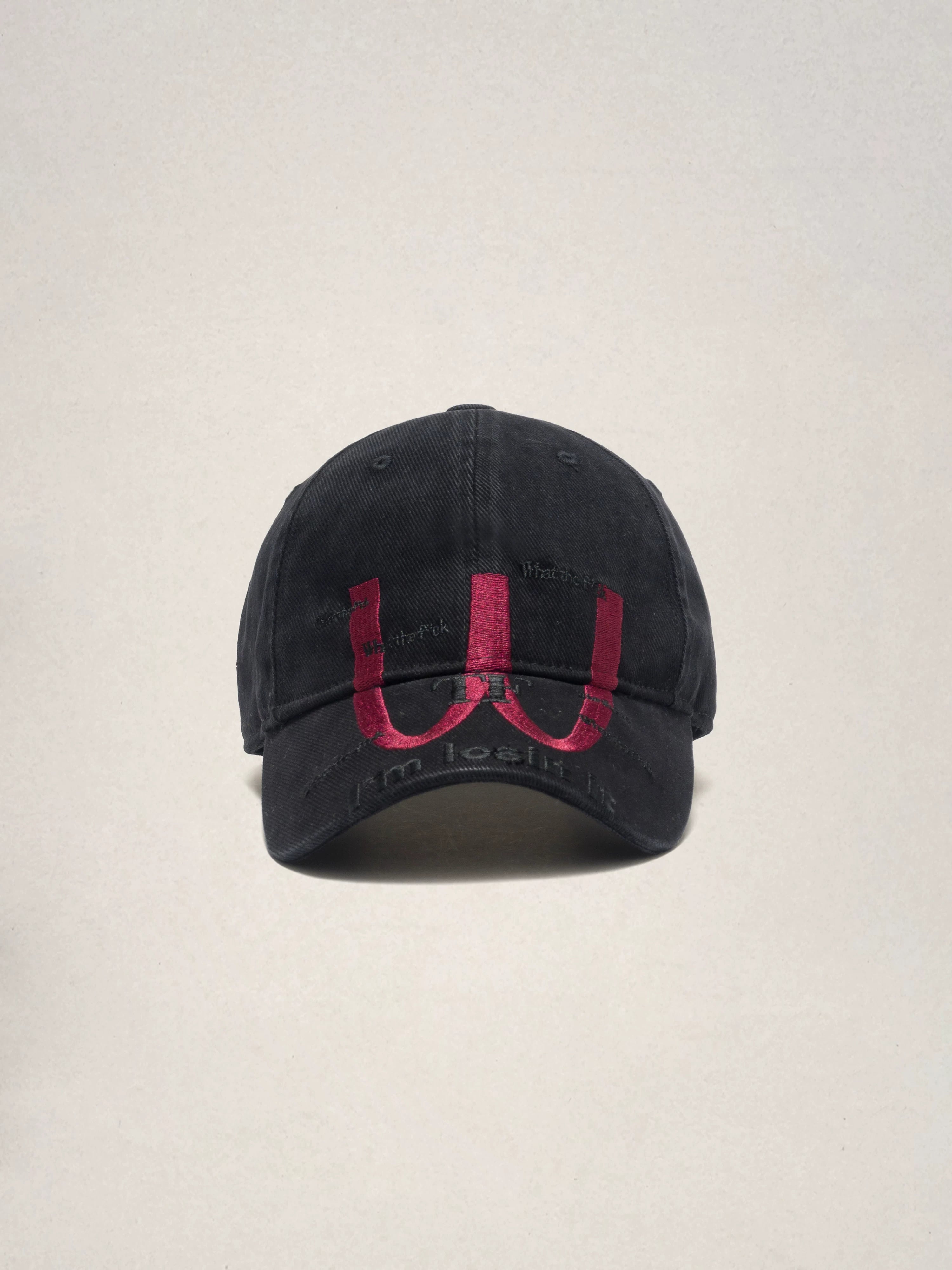 VINTAGE GRADIENT LETTER BASEBALL CAP