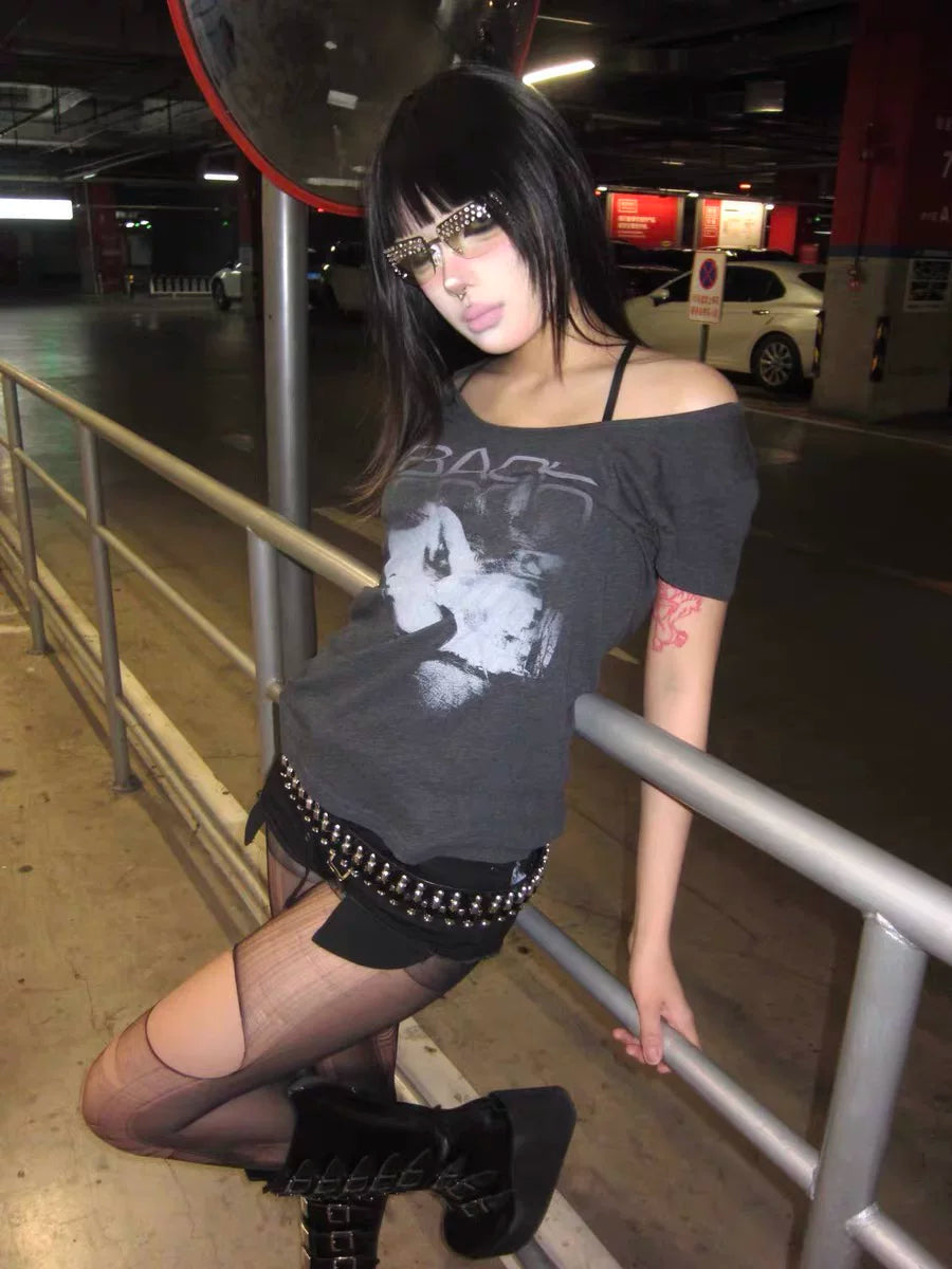 VINTAGE CASHMERE U-NECK TEE