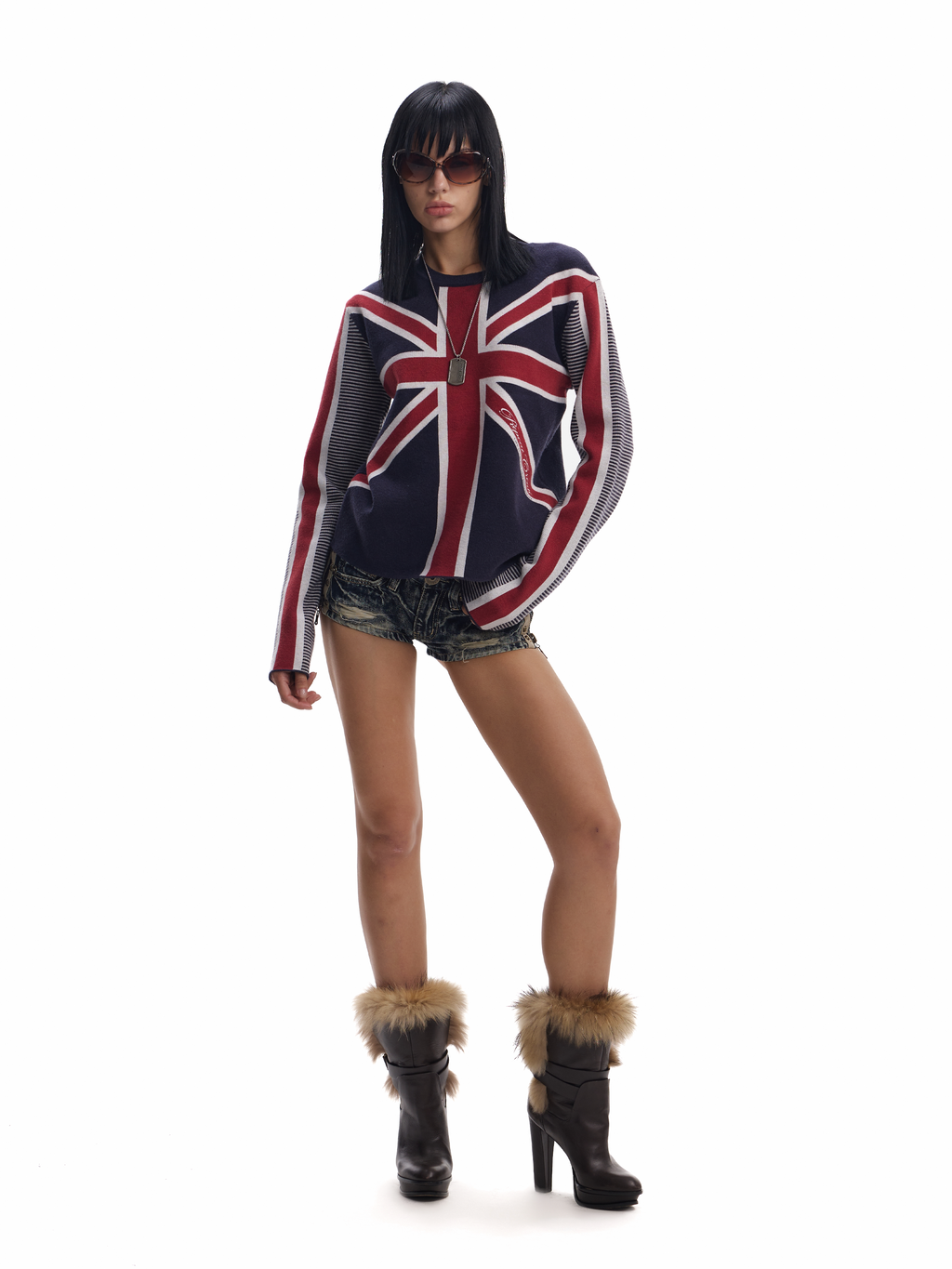 UNION JACK STRIPE SWEATER