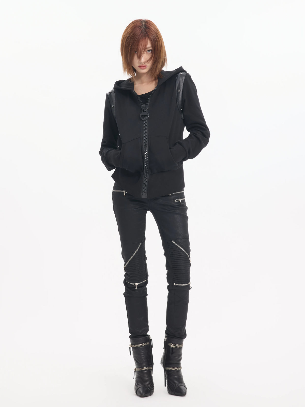STREET STYLE ZIPPER HOODIE