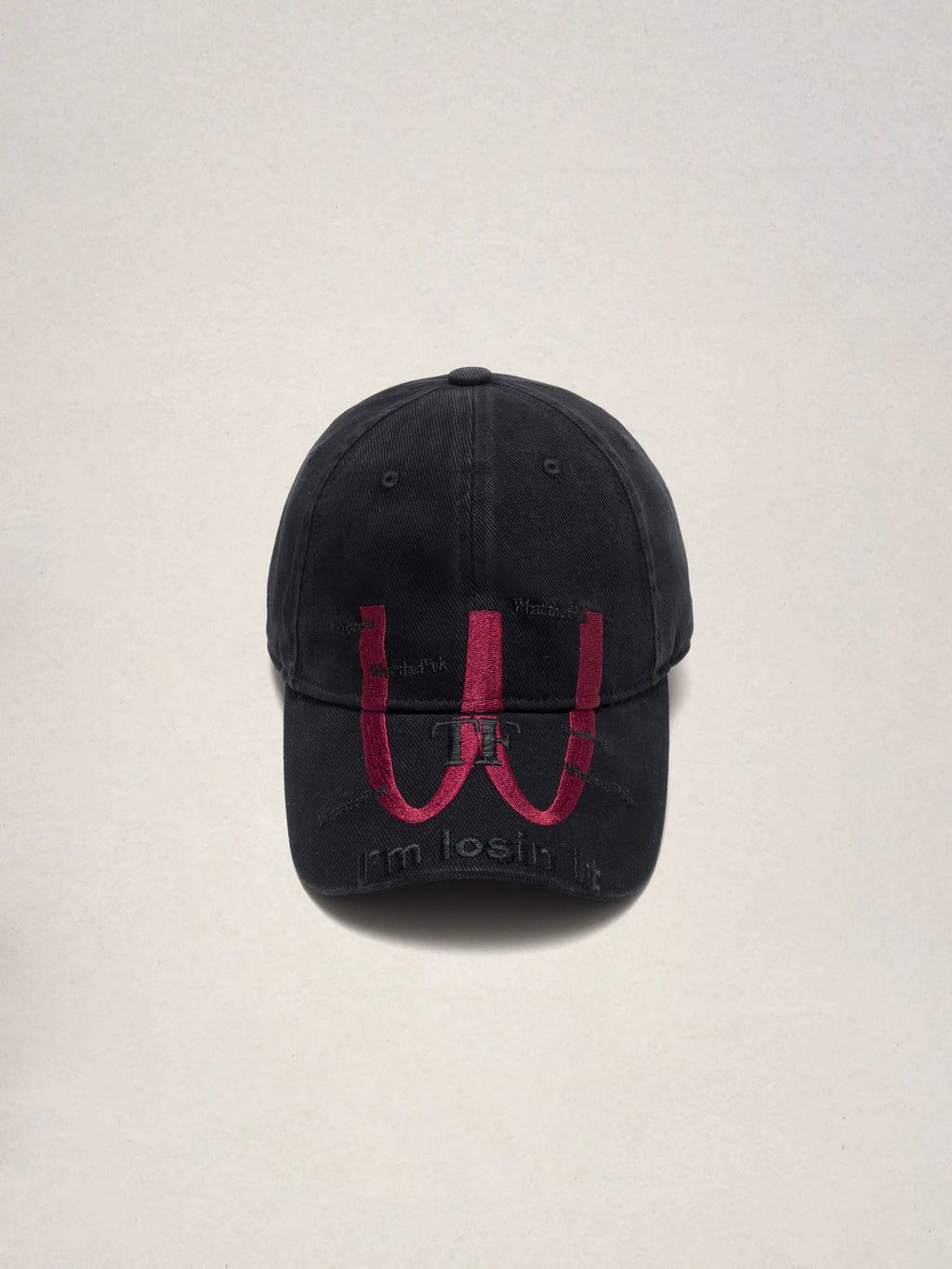 VINTAGE GRADIENT LETTER BASEBALL CAP