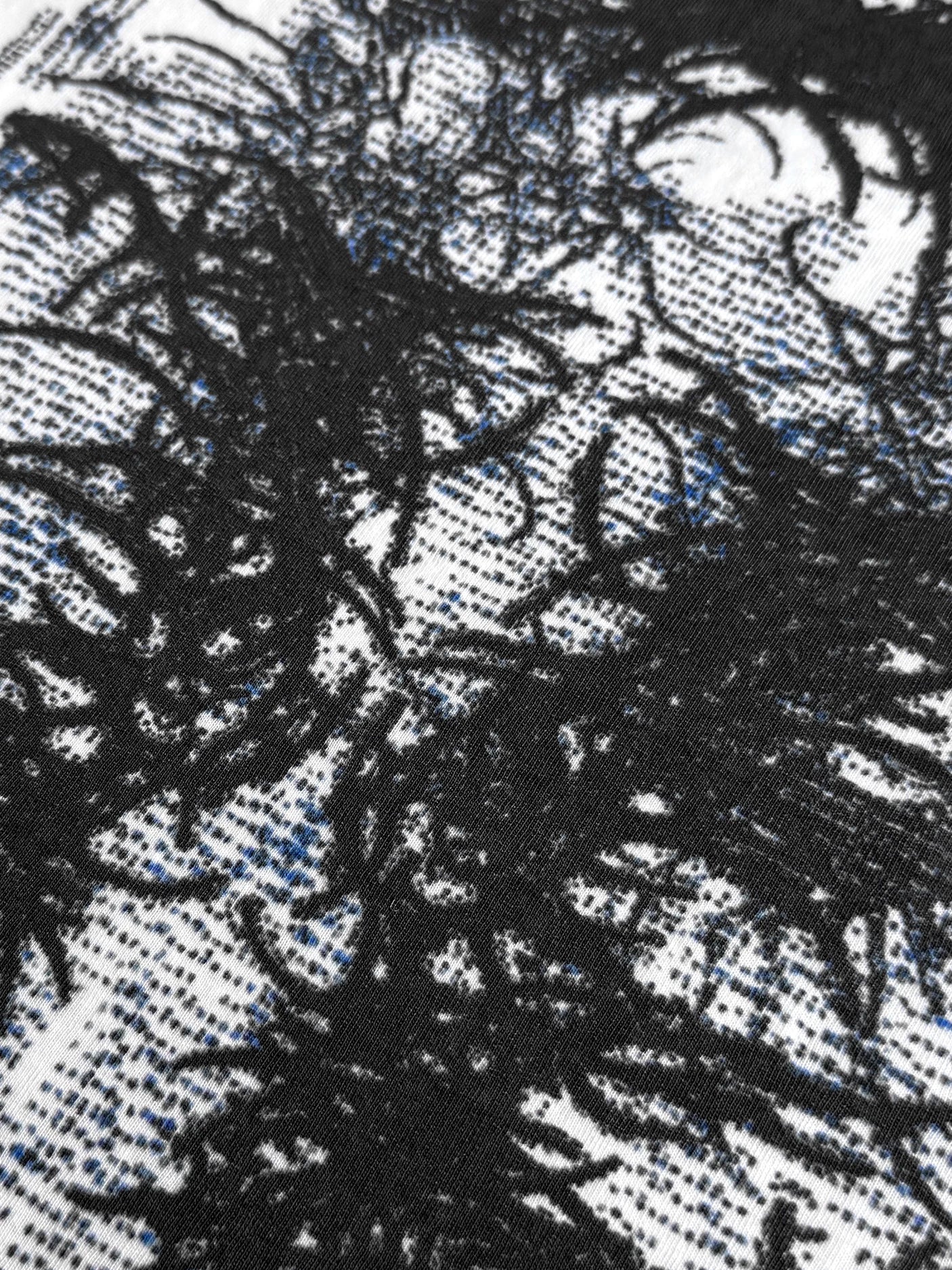 DISTRESSED ALIEN PRINT T-SHIRT