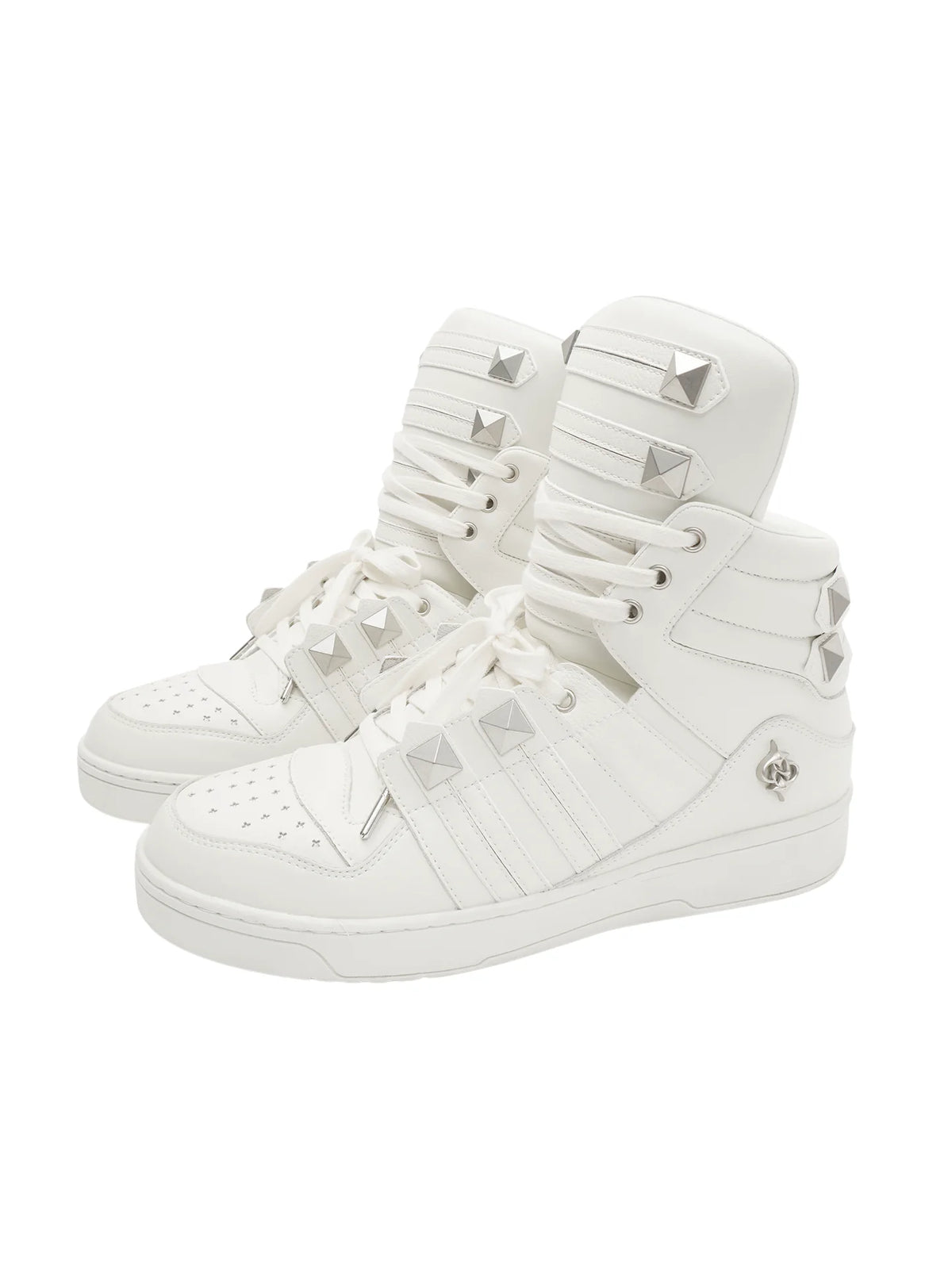 COURT-STYLE SNEAKERS WITH PEARL CLOSURE