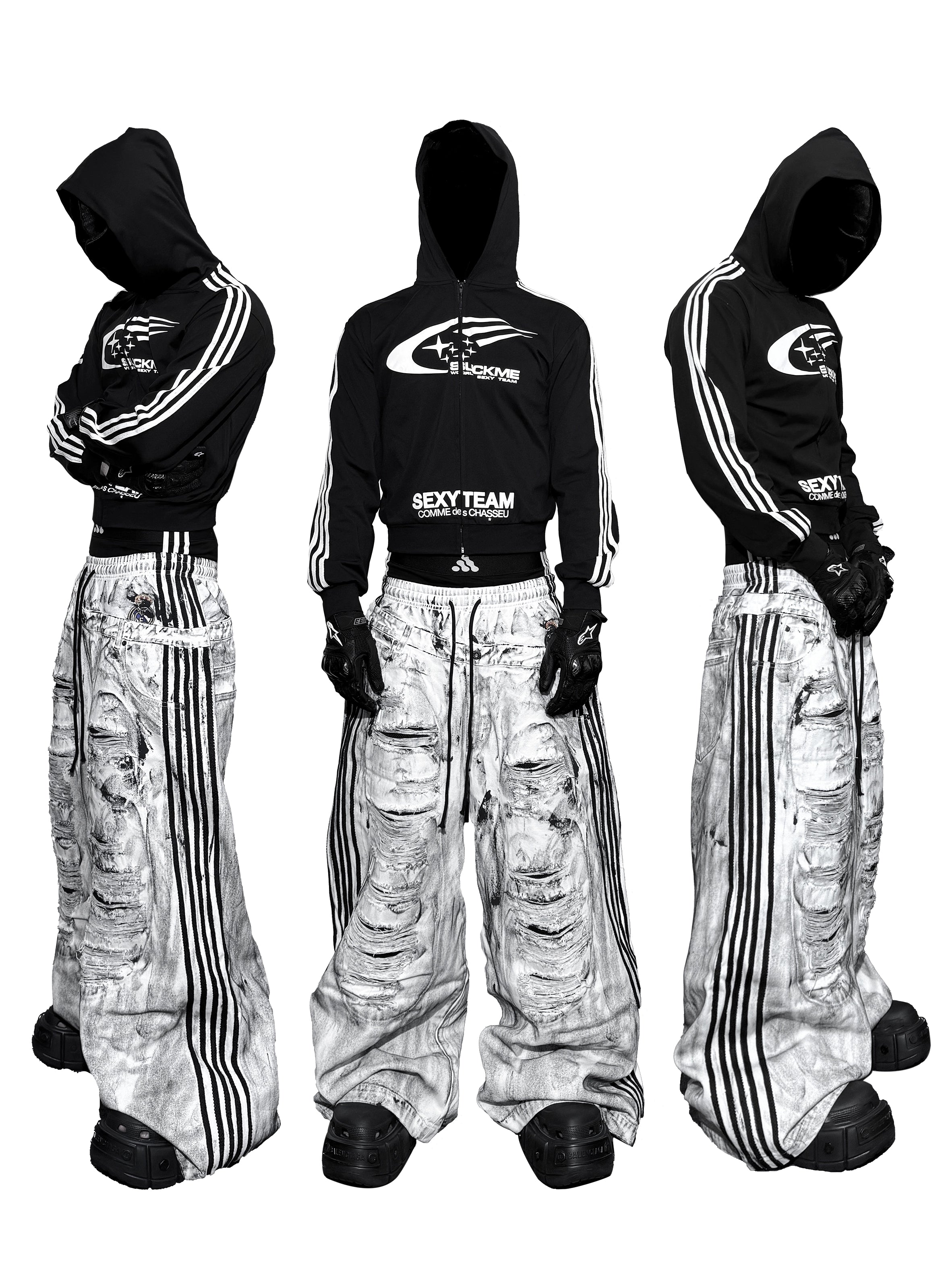 IRIDESCENT CRASH PANTS