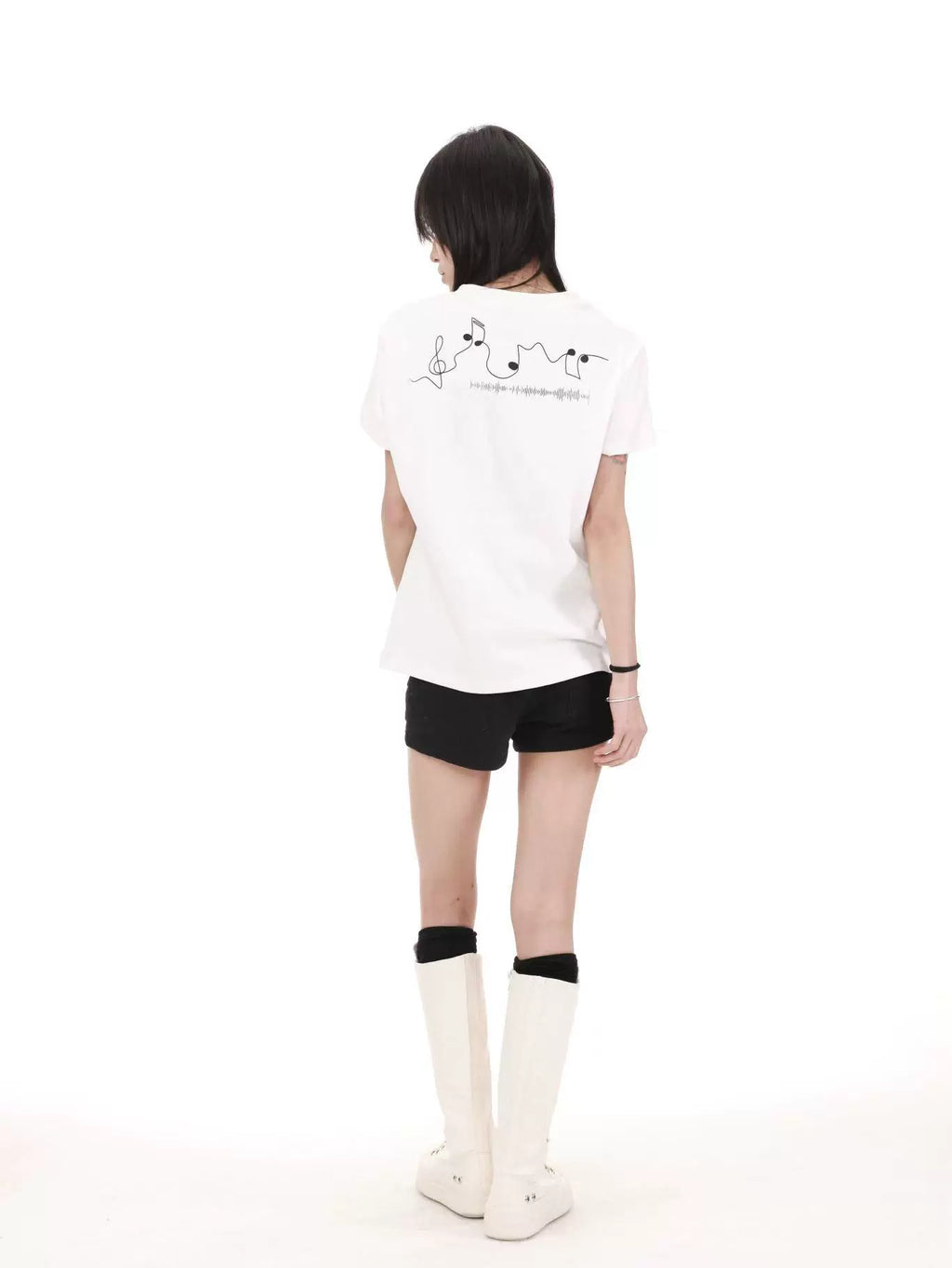 PUNK STREETWEAR T-SHIRT WITH EMBROIDERY
