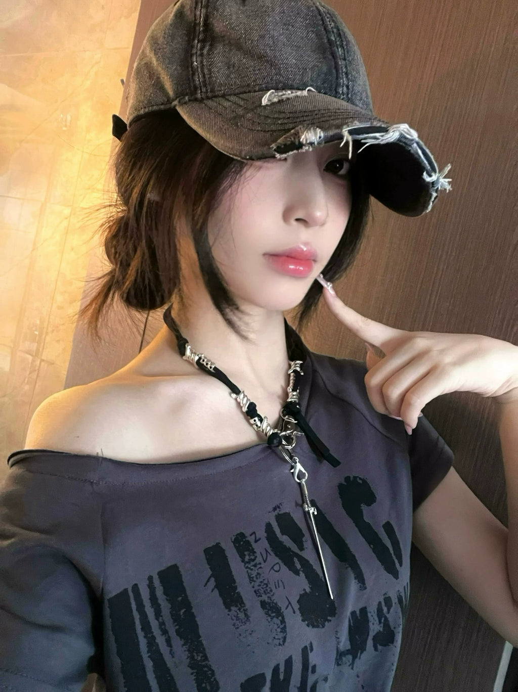 TITANIUM STEEL ROPE NECKLACE