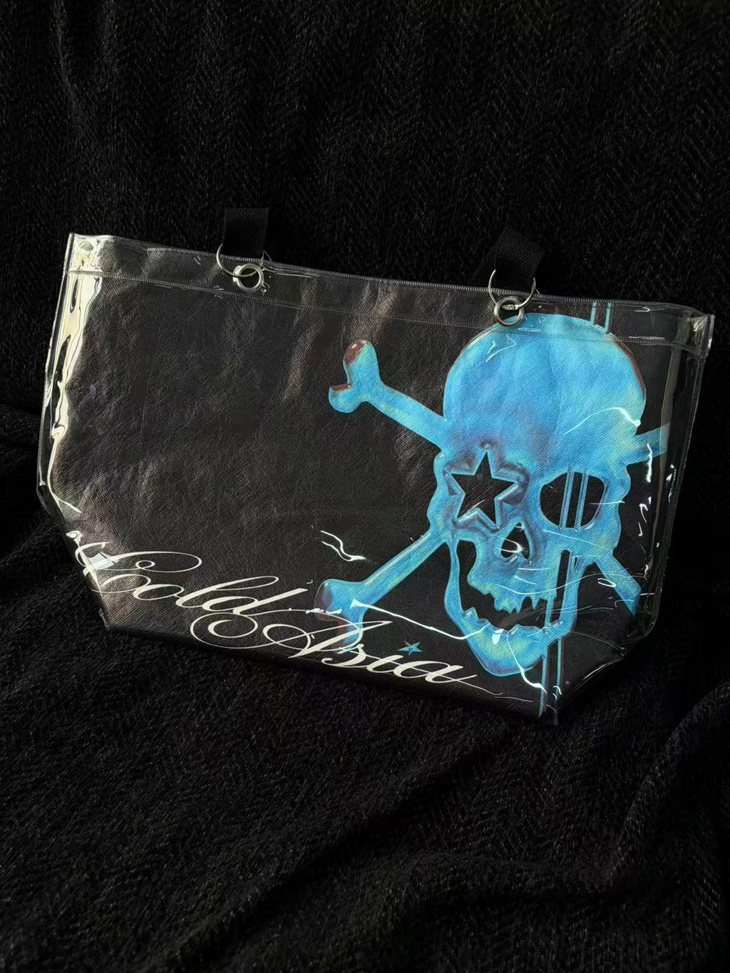 SKULL STAR FLAG TOTE BAG