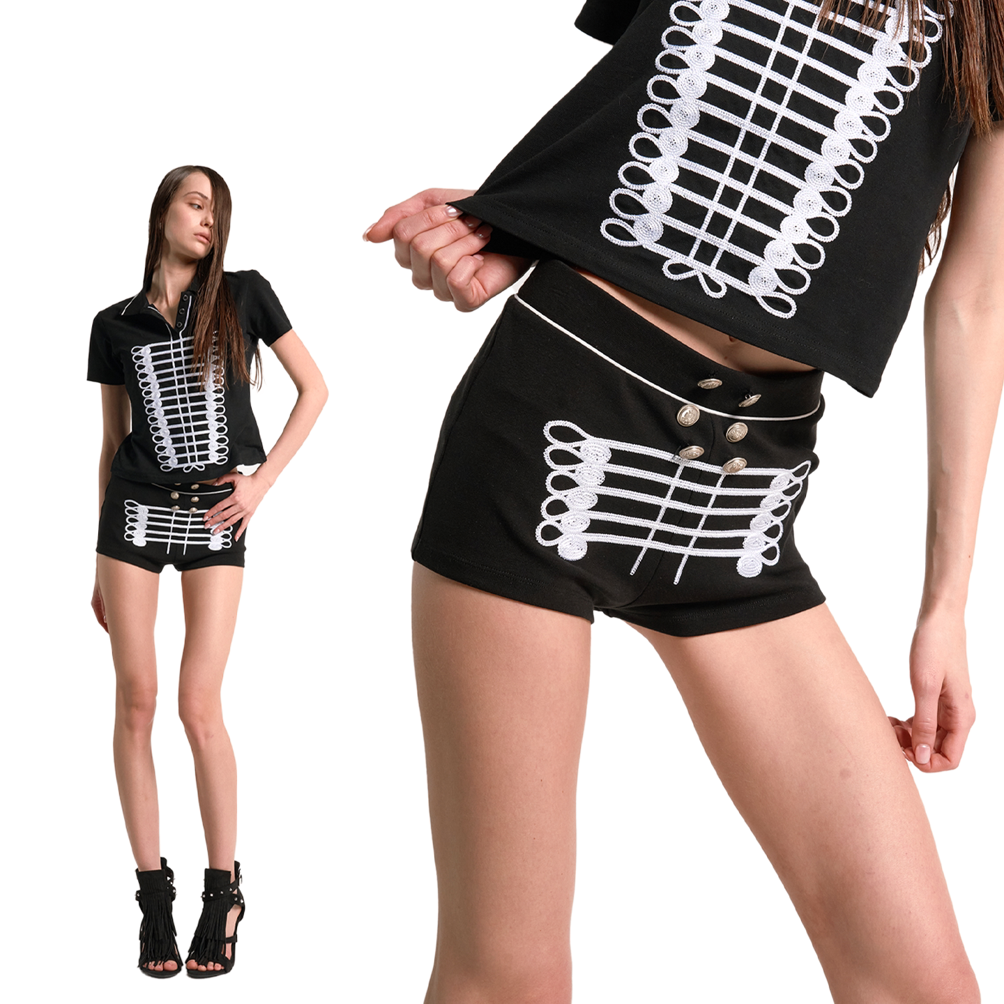 EMBROIDERY SHORTS(SET-UP)