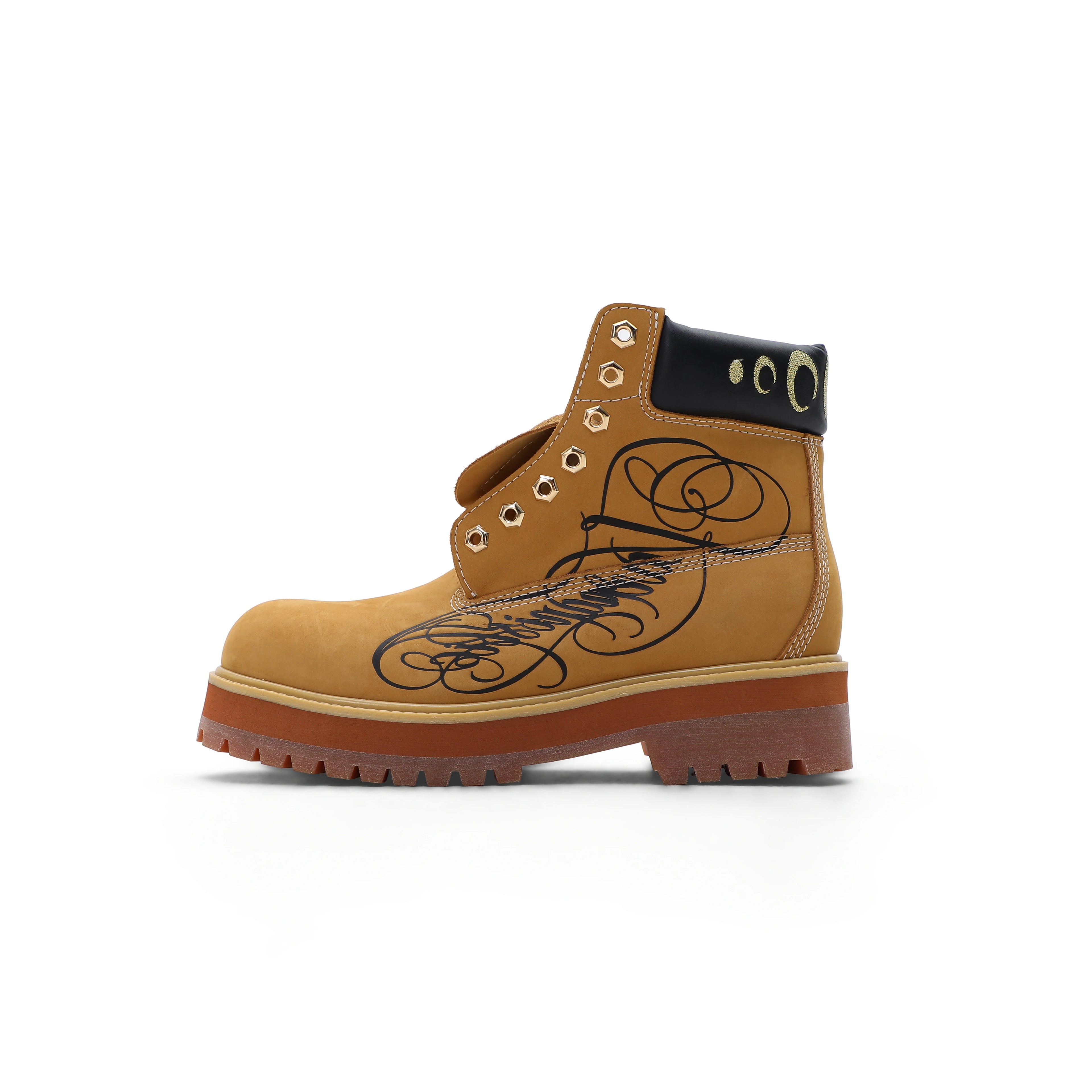 RETRO HIGH-TOP LEATHER BOOTS