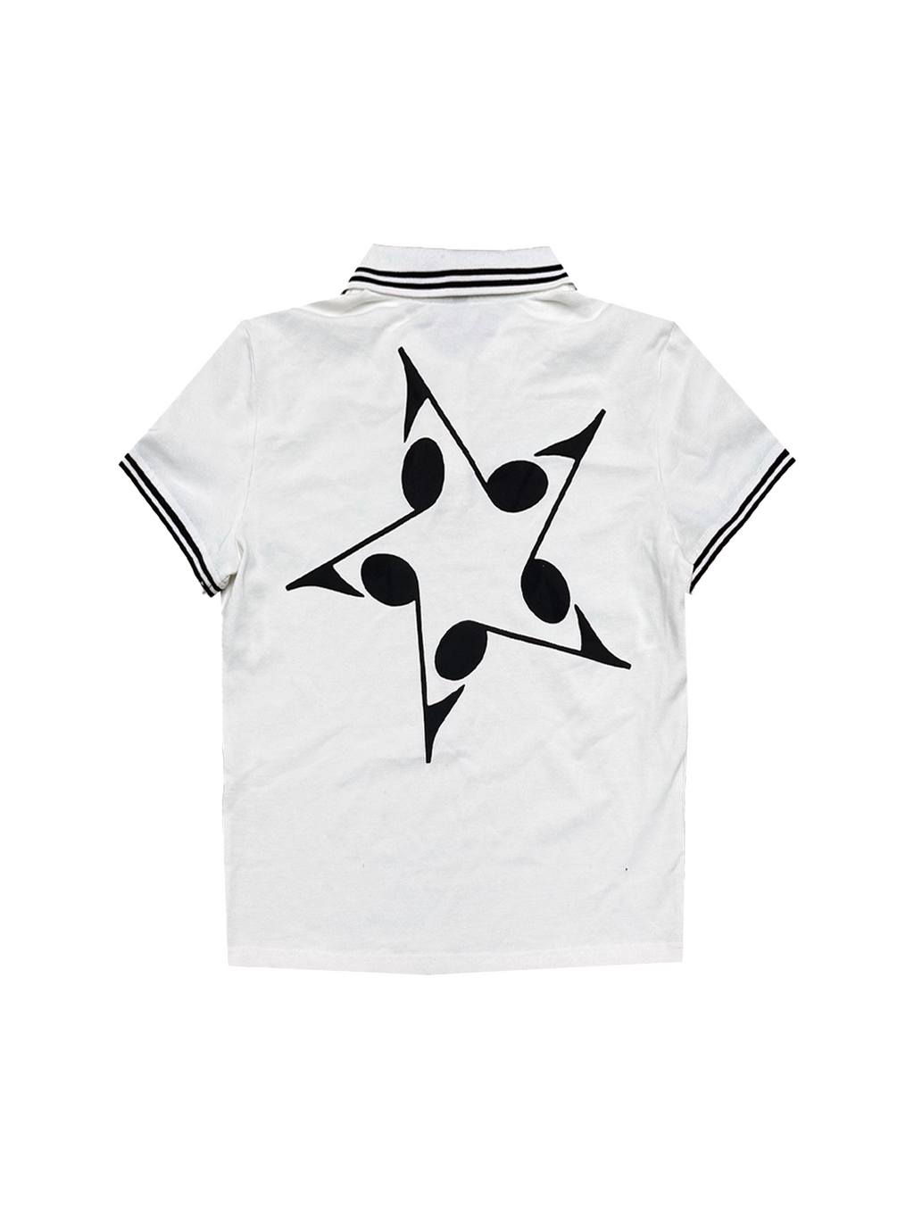 3D PRINTED COLOR CLASH POLO SHIRT