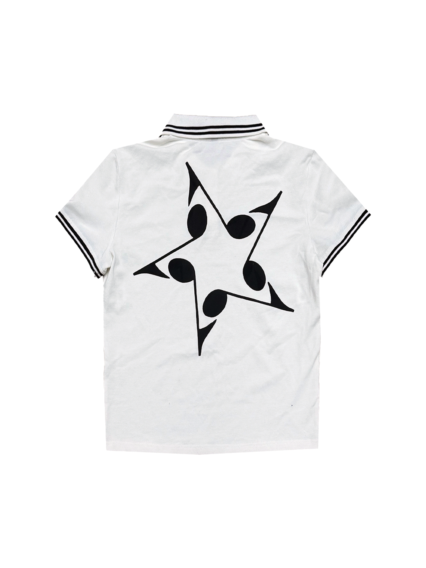 3D PRINTED COLOR CLASH POLO SHIRT