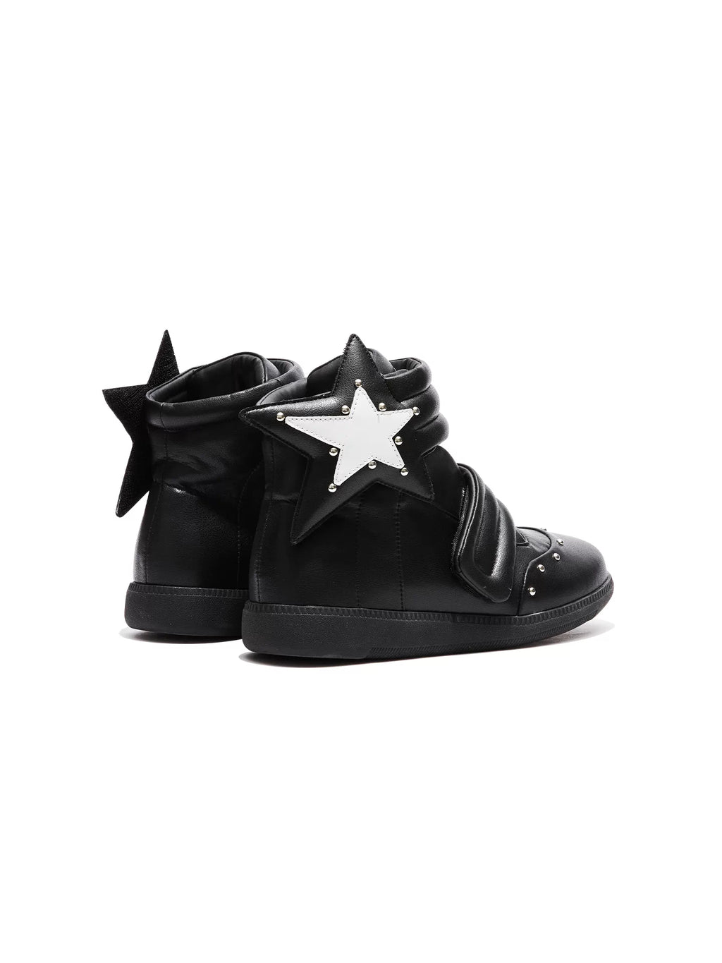 STUDDED HIGH-TOP SNEAKERS