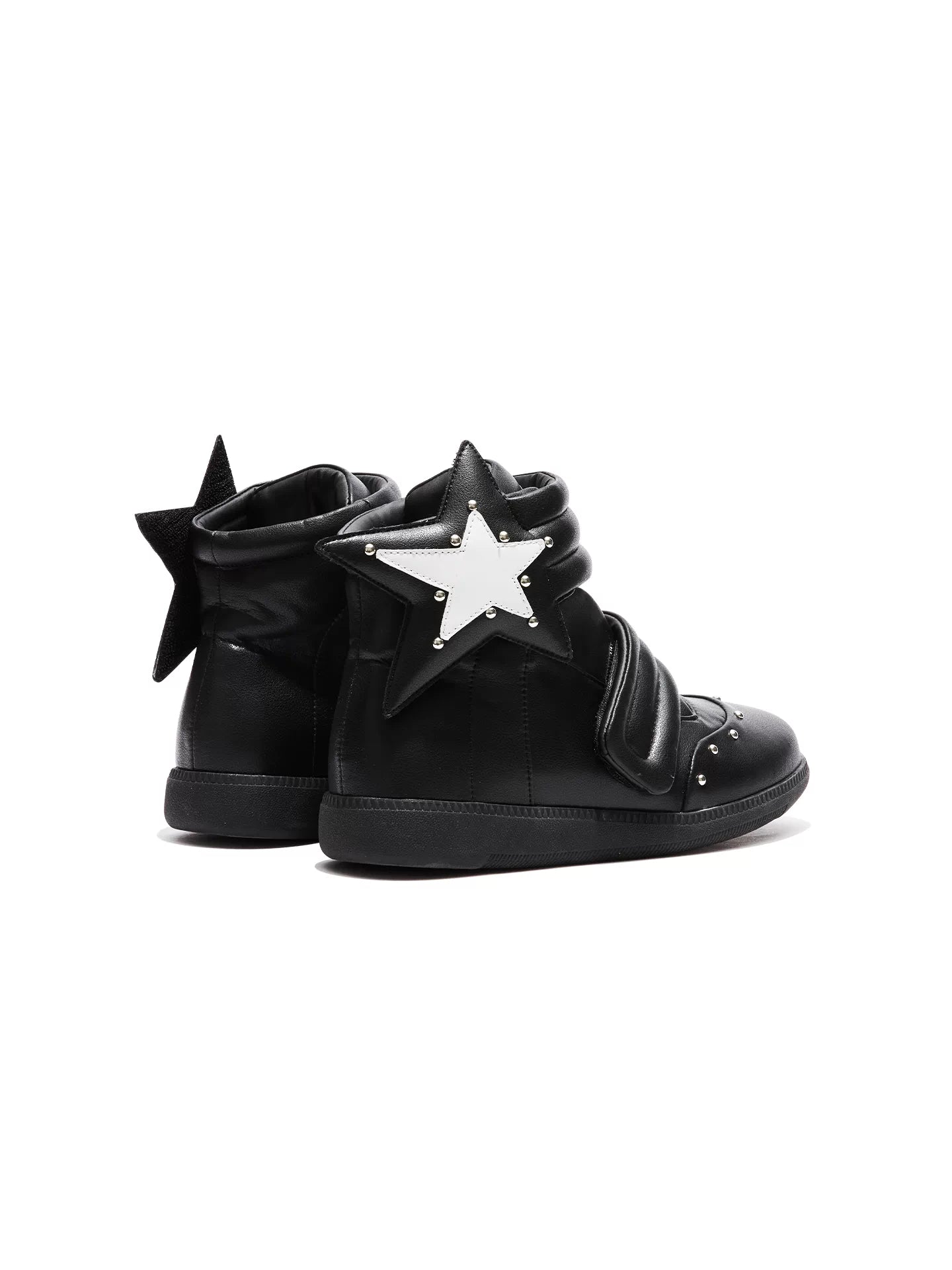 STUDDED HIGH-TOP SNEAKERS