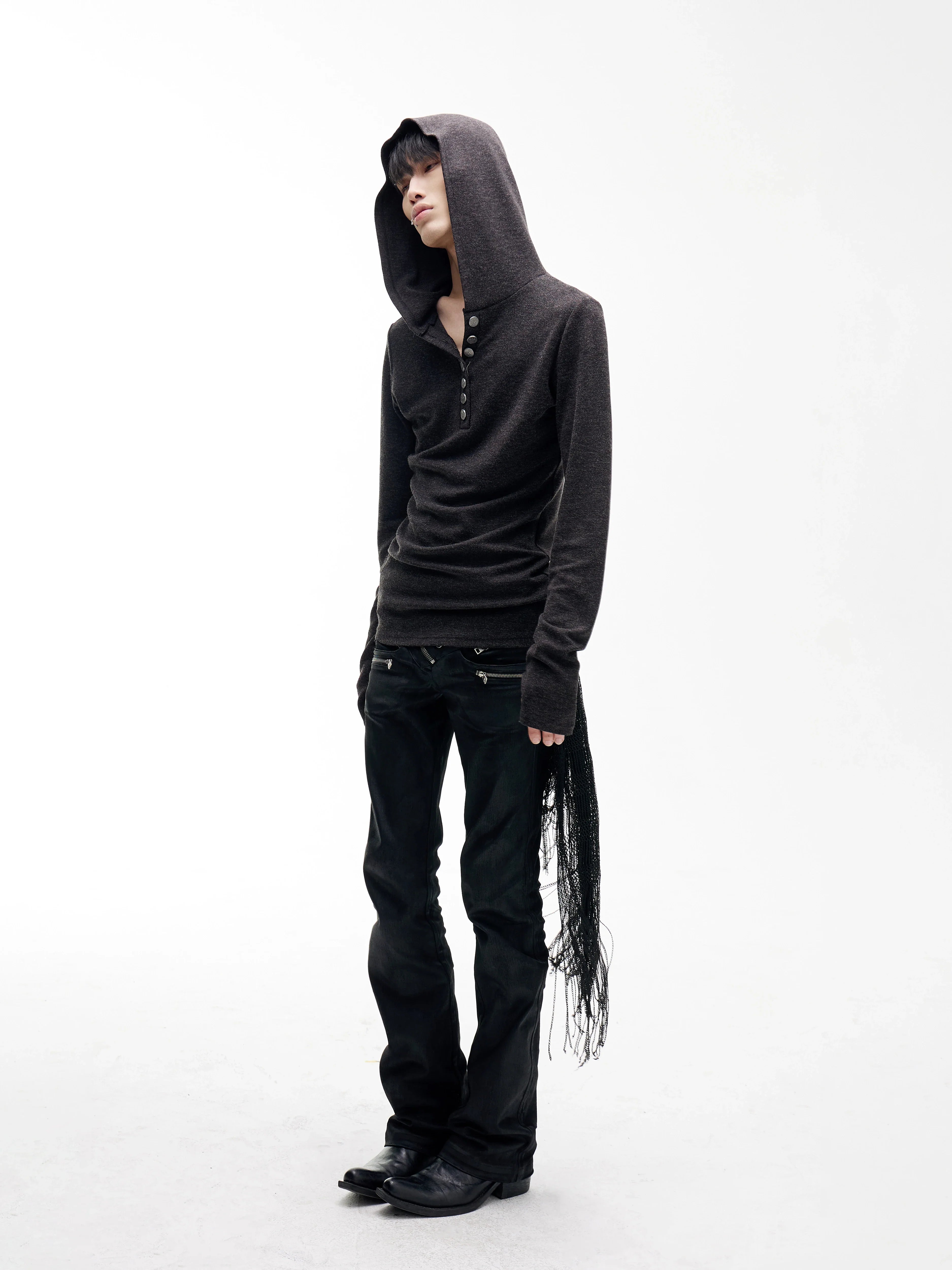 HOODED CROSS SWEATSHIRT