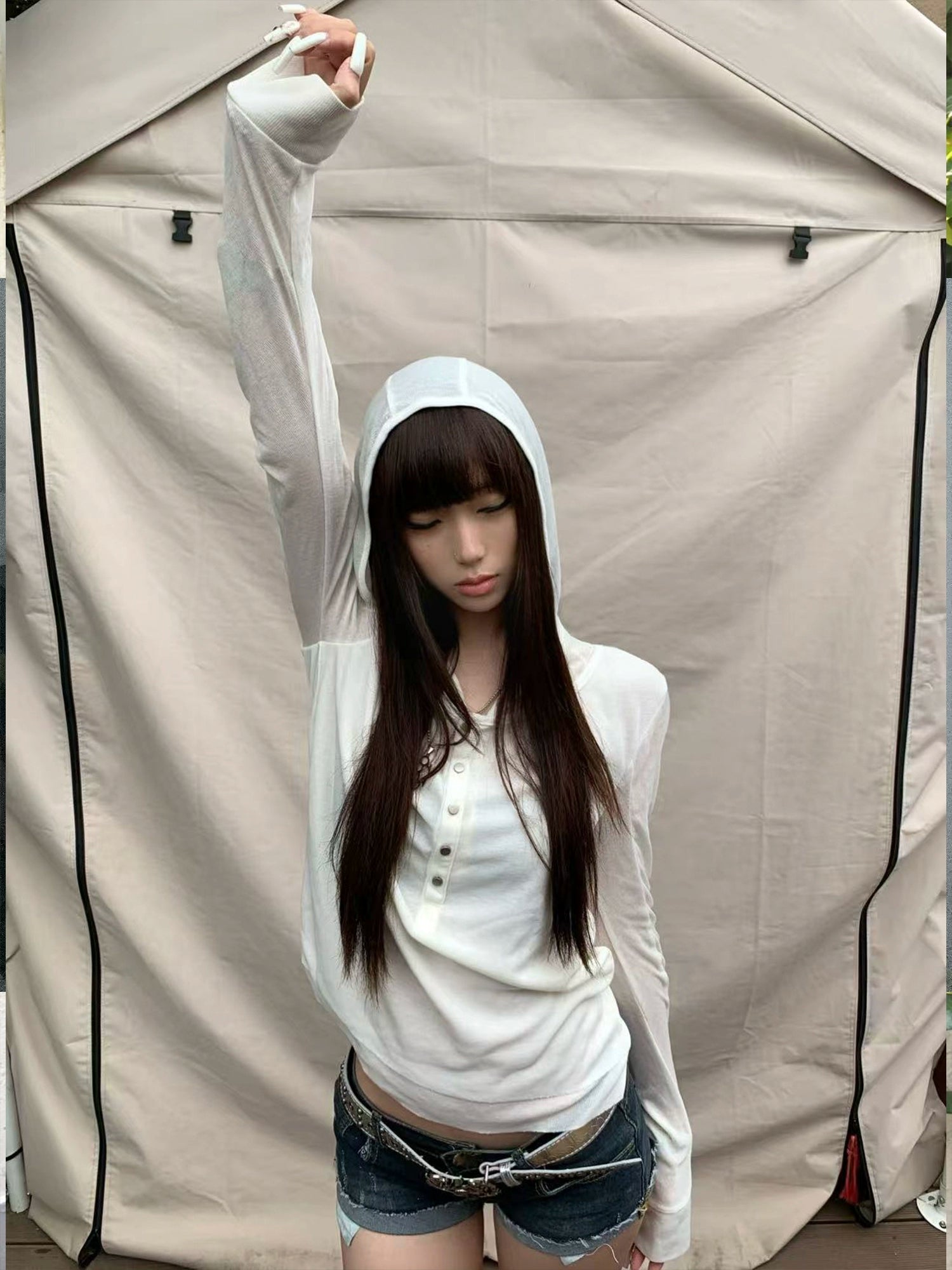 SLIM HOODED CASUAL TEE