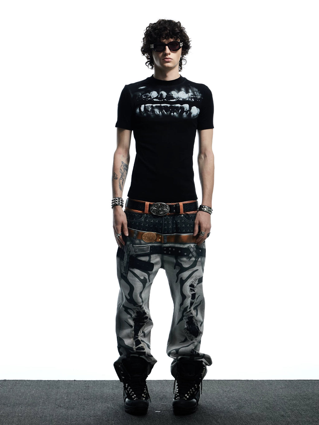SLIM WOOL BLEND T-SHIRT