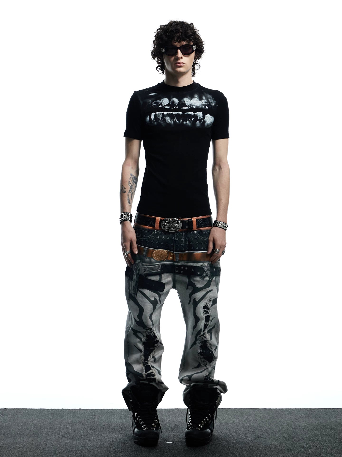 SLIM WOOL BLEND T-SHIRT