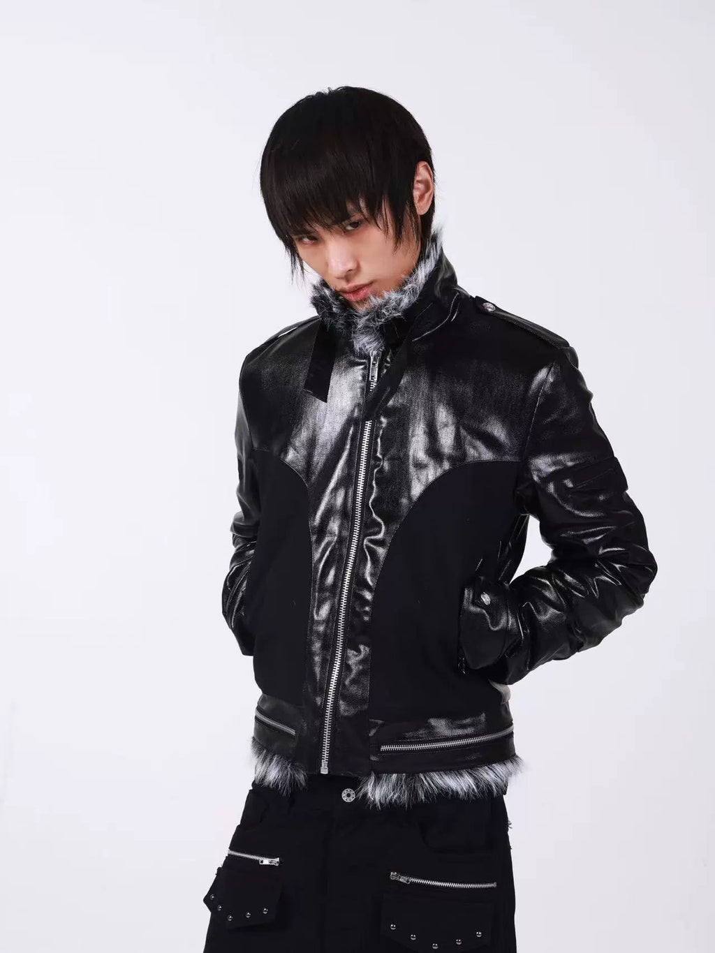 FUR COLLAR COTTON JACKET