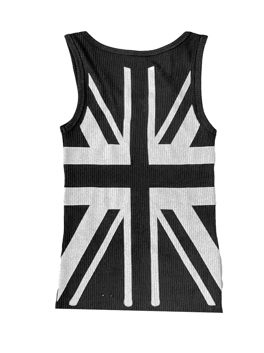 GLITTER FLAG SLIM FIT TANK TOP
