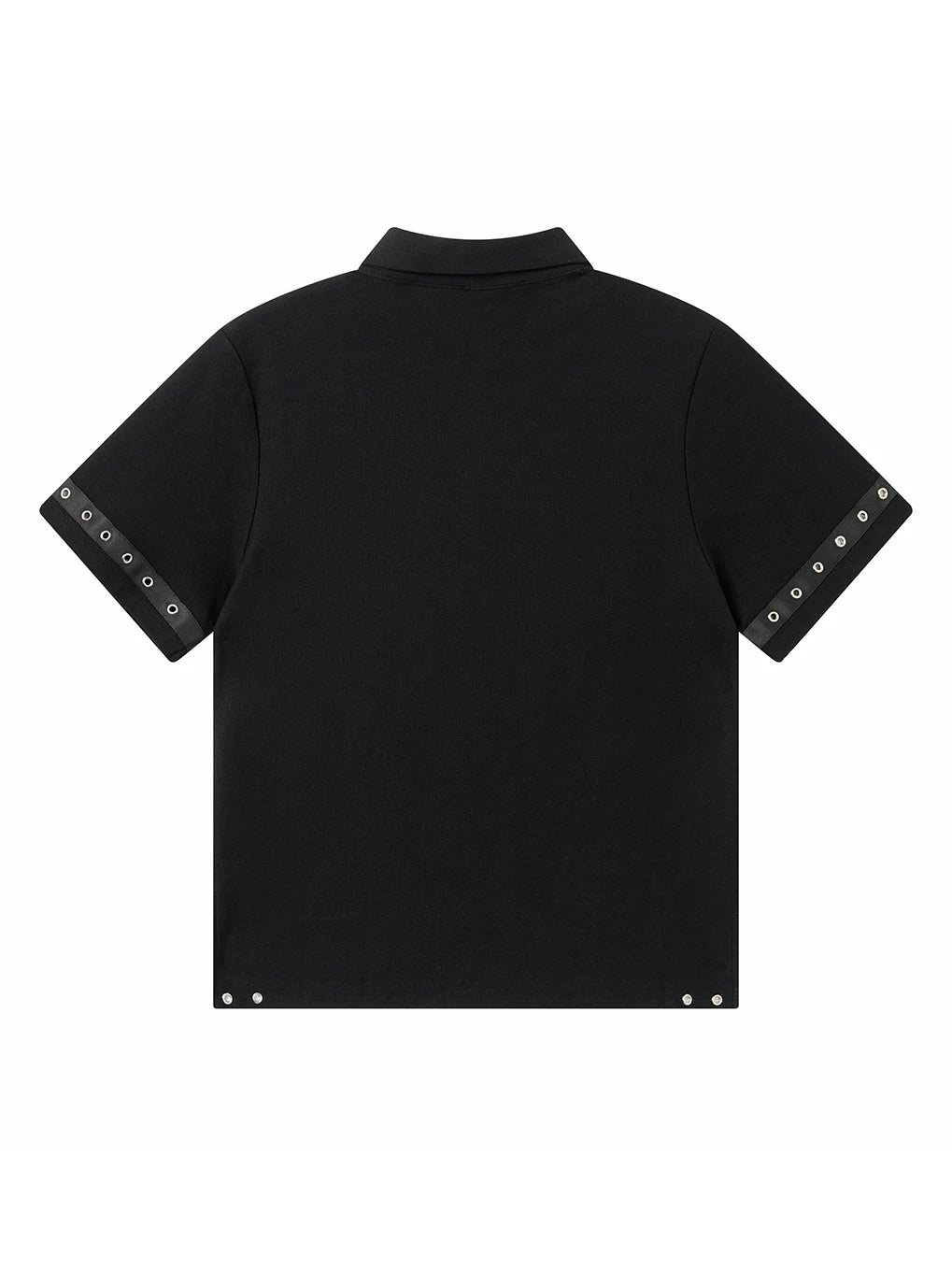 STUDDED CROSS POLO T-SHIRT