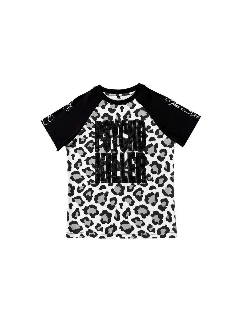 LEOPARD PRINT BEADED TEE