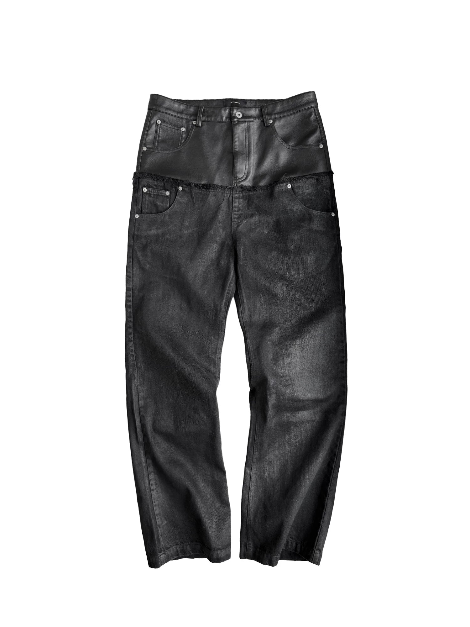DESTRUCTION WASH DENIM PANTS