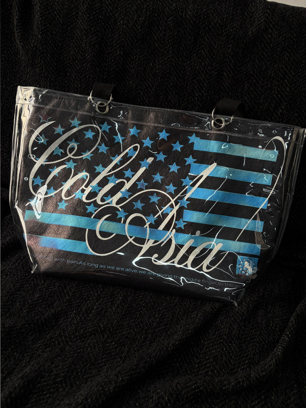 SKULL STAR FLAG TOTE BAG