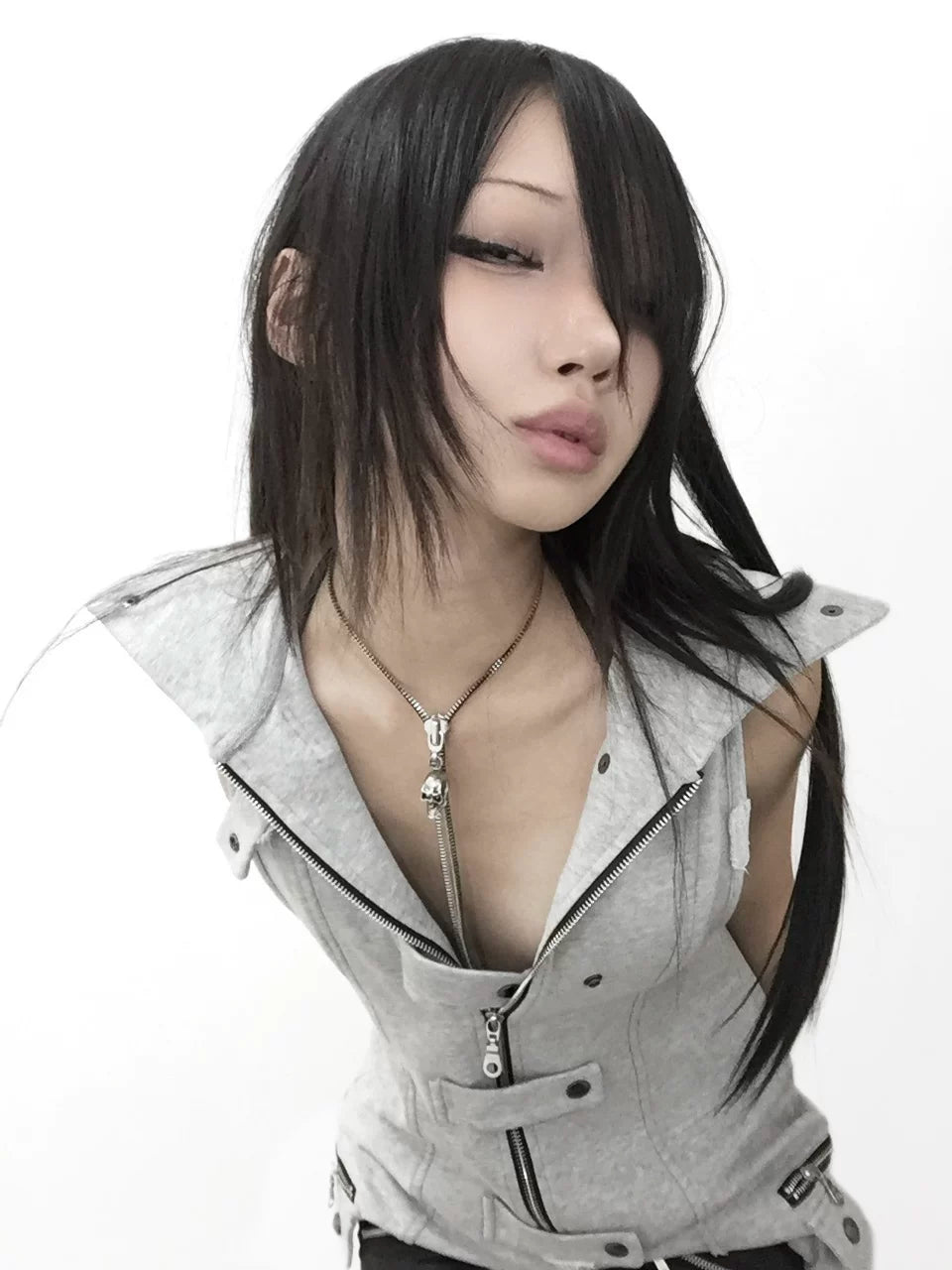 ZIPPER SKULL CHAIN