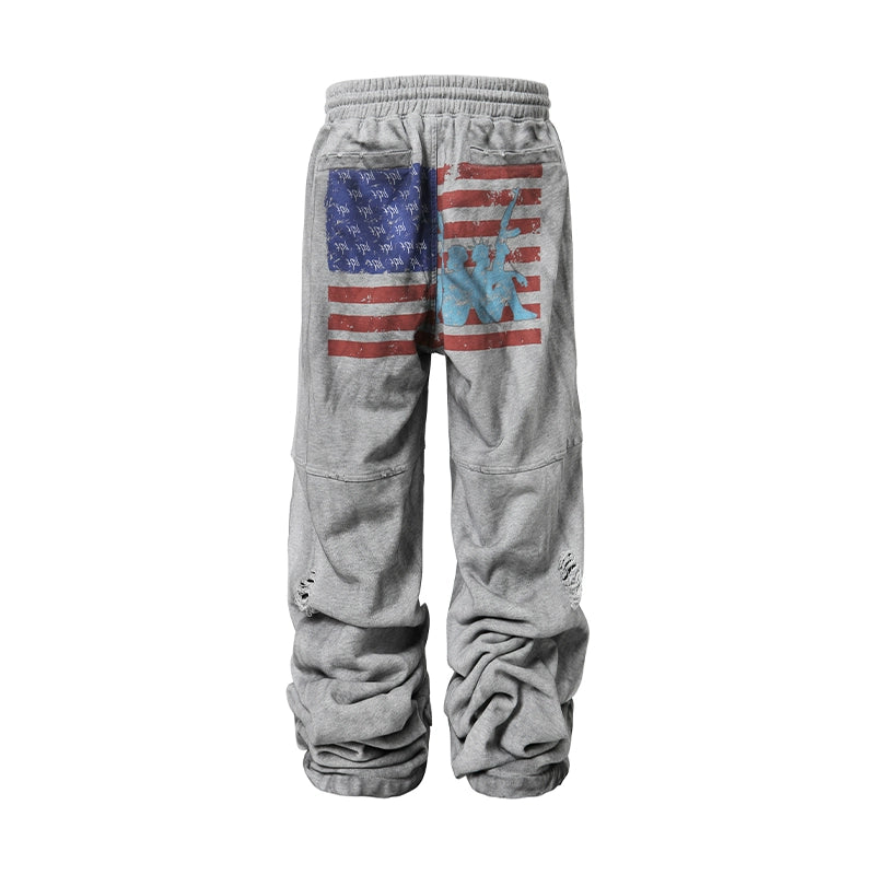 RUINED FLAG SWEATPANTS