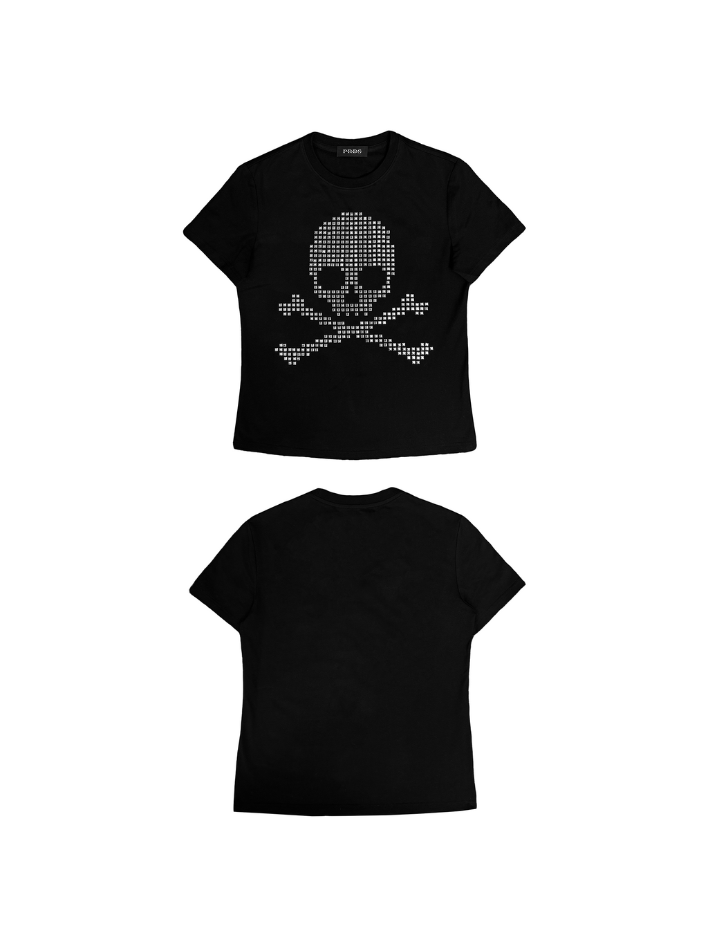 VINTAGE SKULL STUDDED T-SHIRT