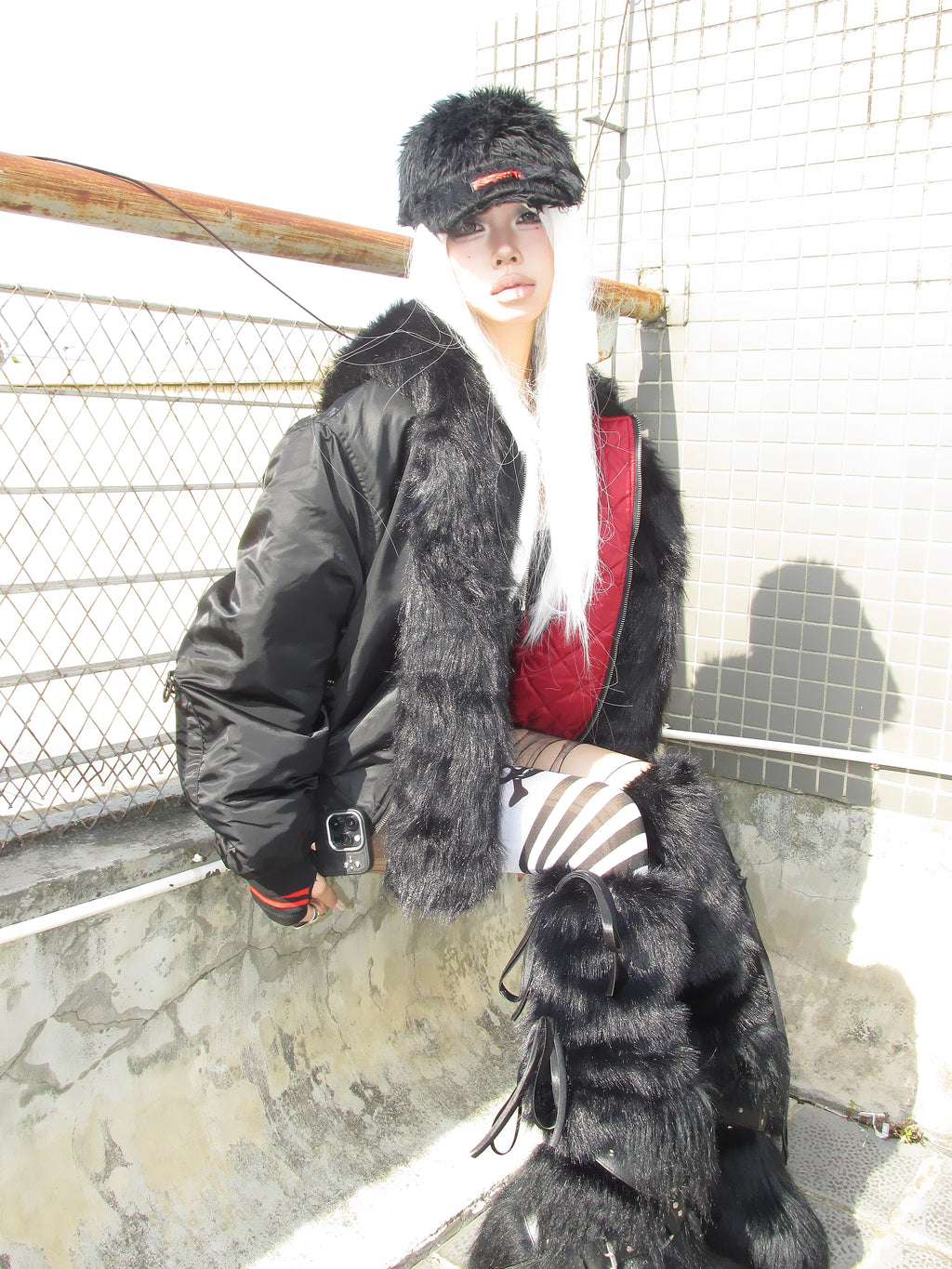 HOODED MA1 JACKET