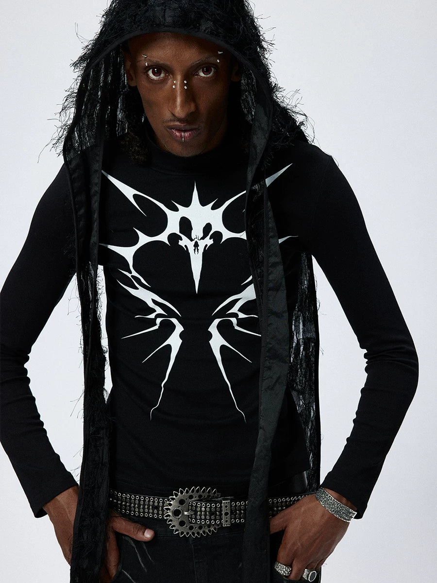 BLACK SHAGGY SCARF