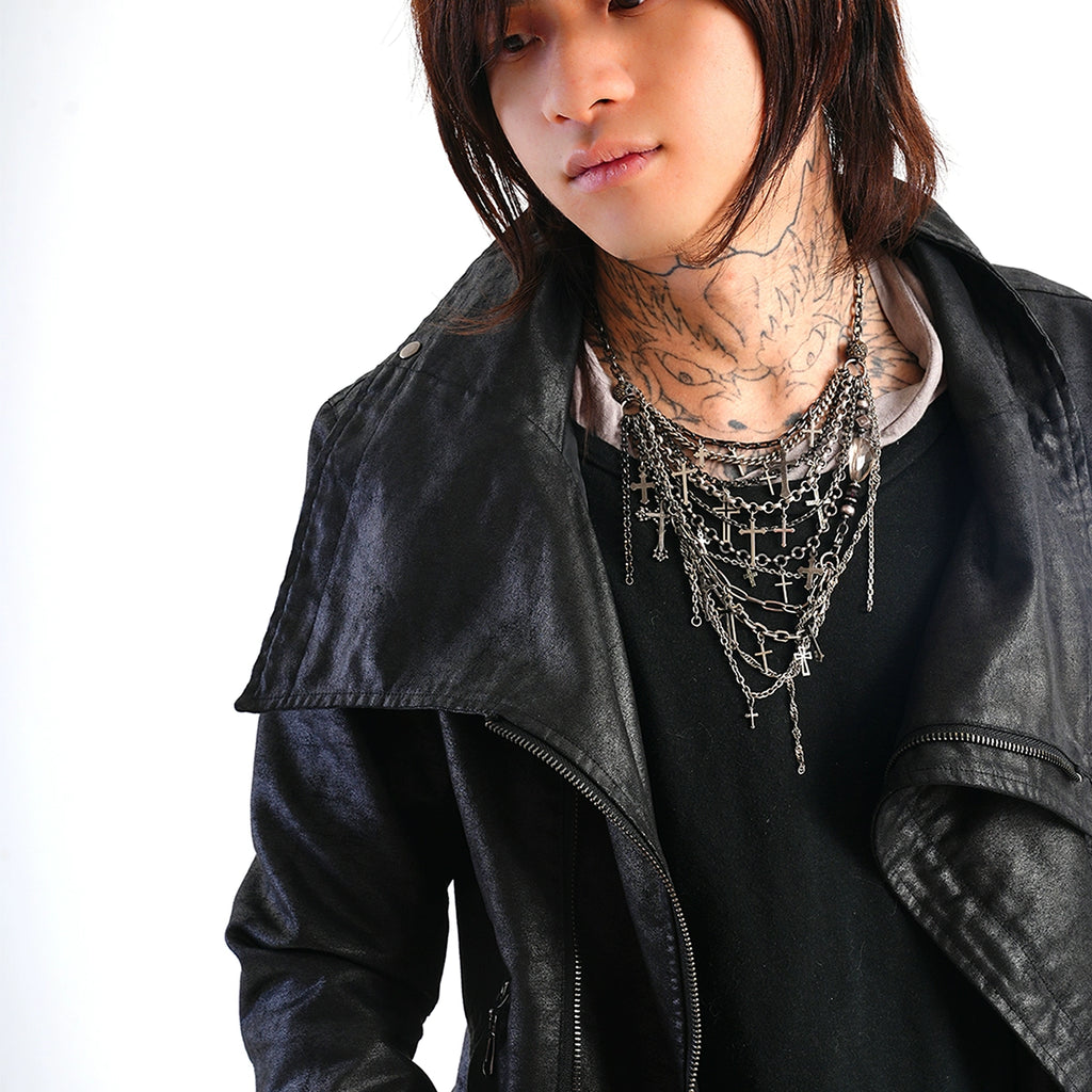CUSTOM WAXED LEATHER JACKET