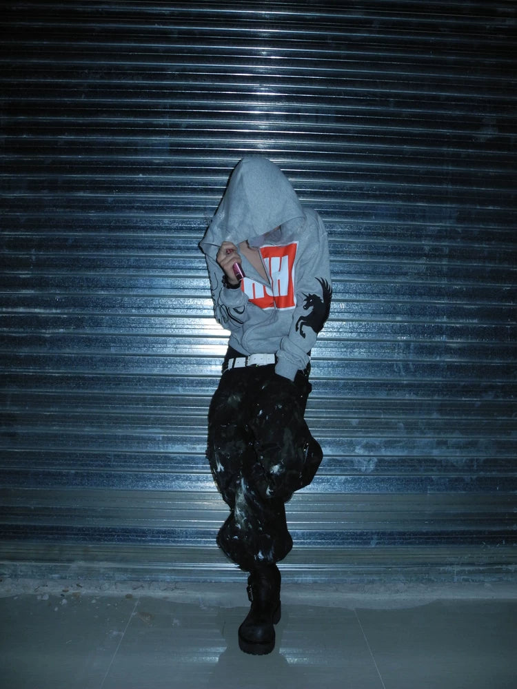 UNICORN GRAPHIC ZIP HOODIE