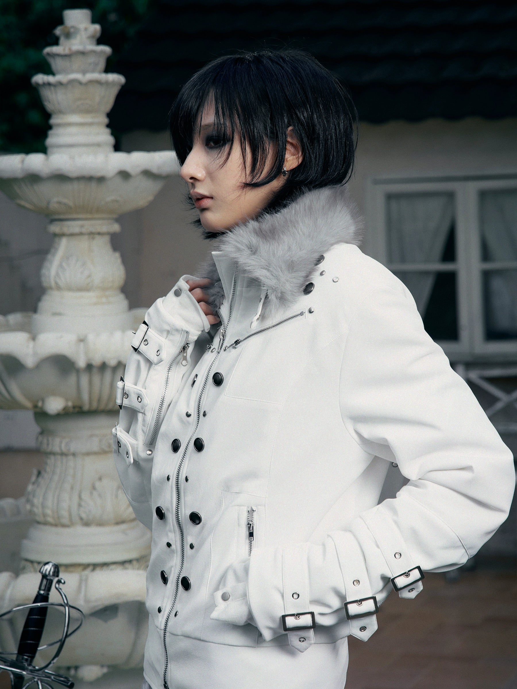 SACRED FEATHER SUEDE JACKET