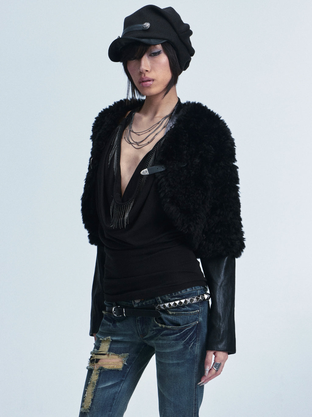 DARK MILITARY CAP