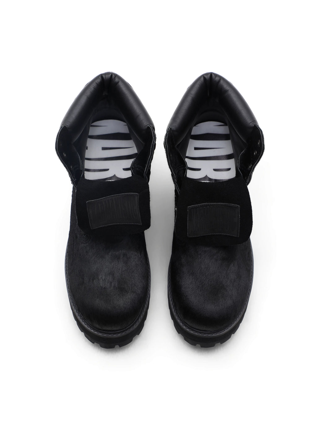 VINTAGE HORSEHAIR HIGH-TOP BOOTS