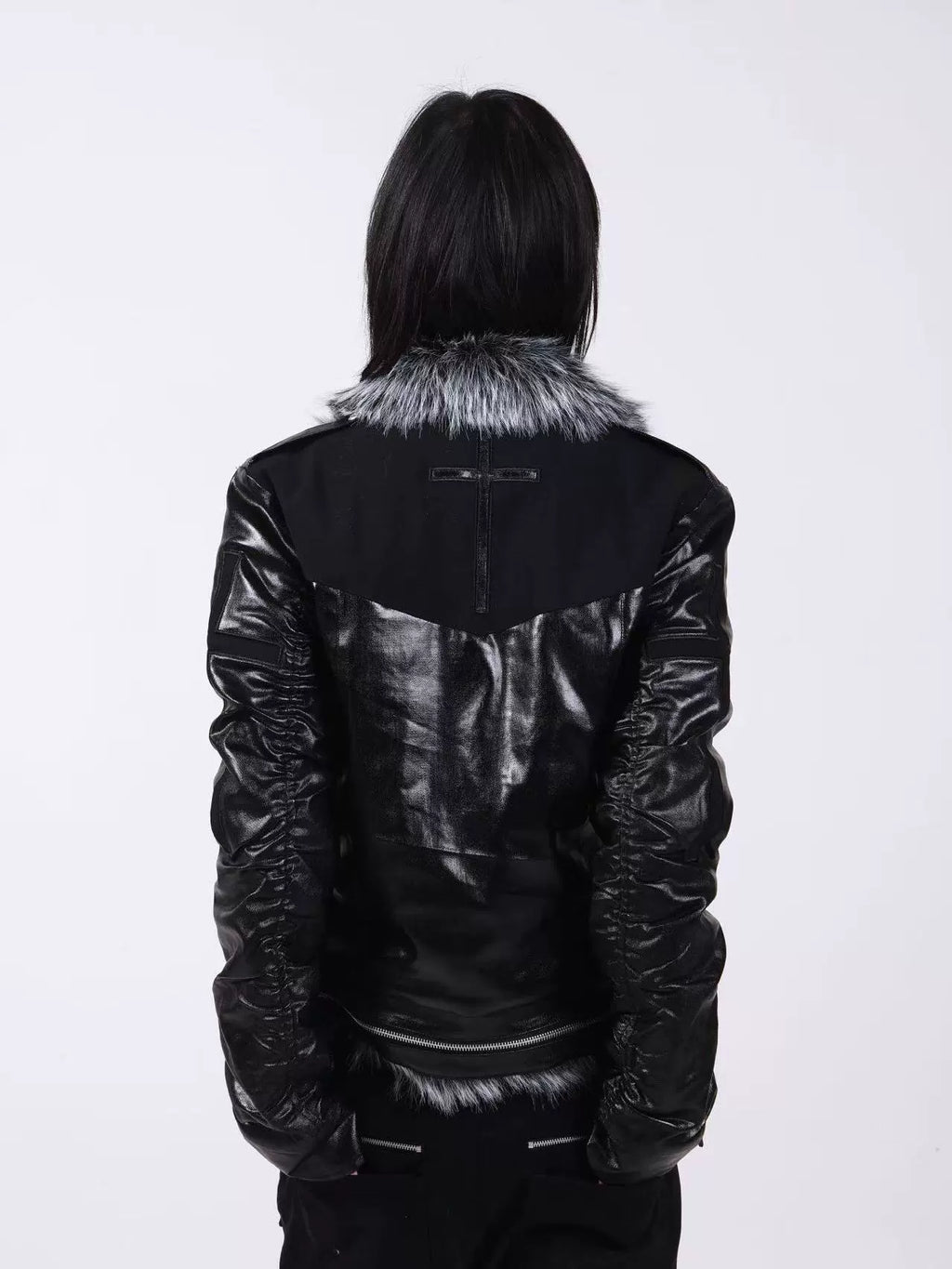 FUR COLLAR COTTON JACKET