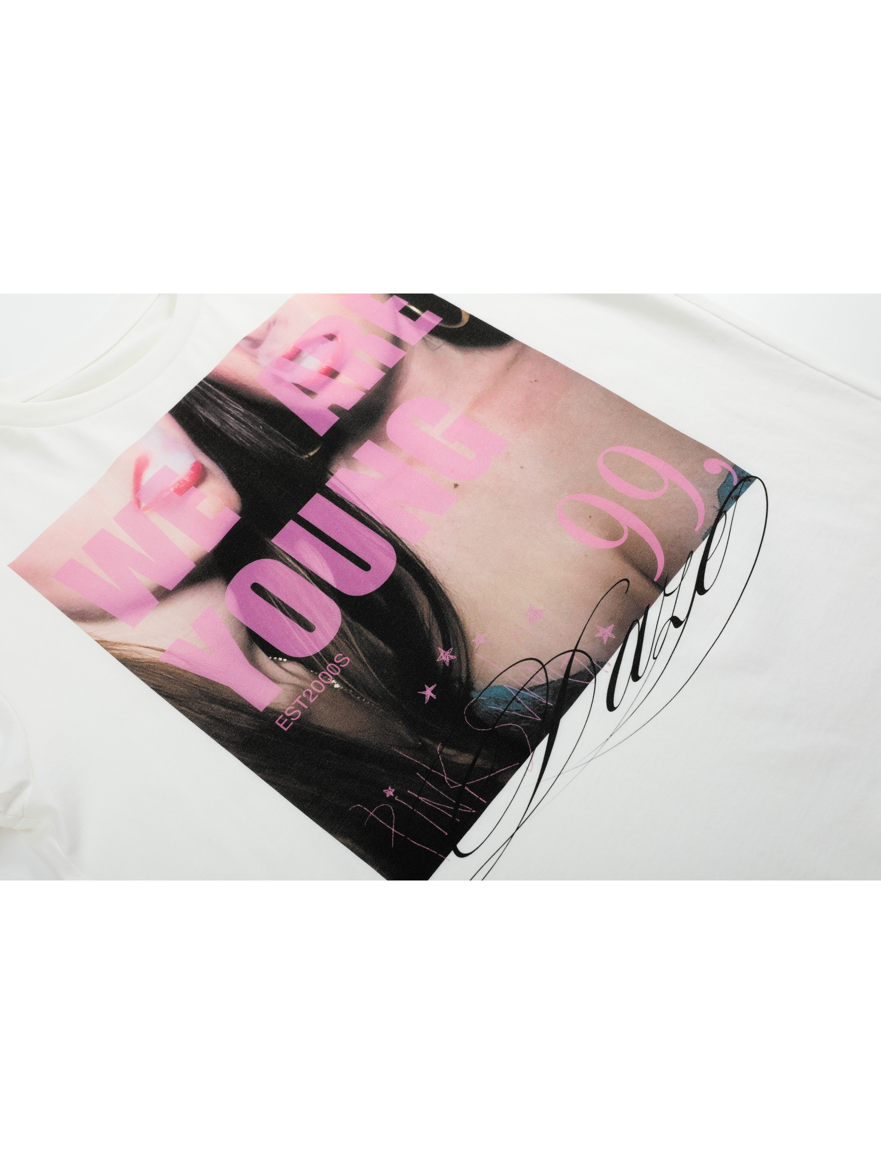 PSYCHEDELIC PRINT FITTED TEE