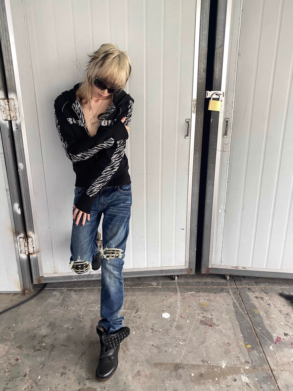 SLIM FIT DOUBLE ZIPPER HOODIE