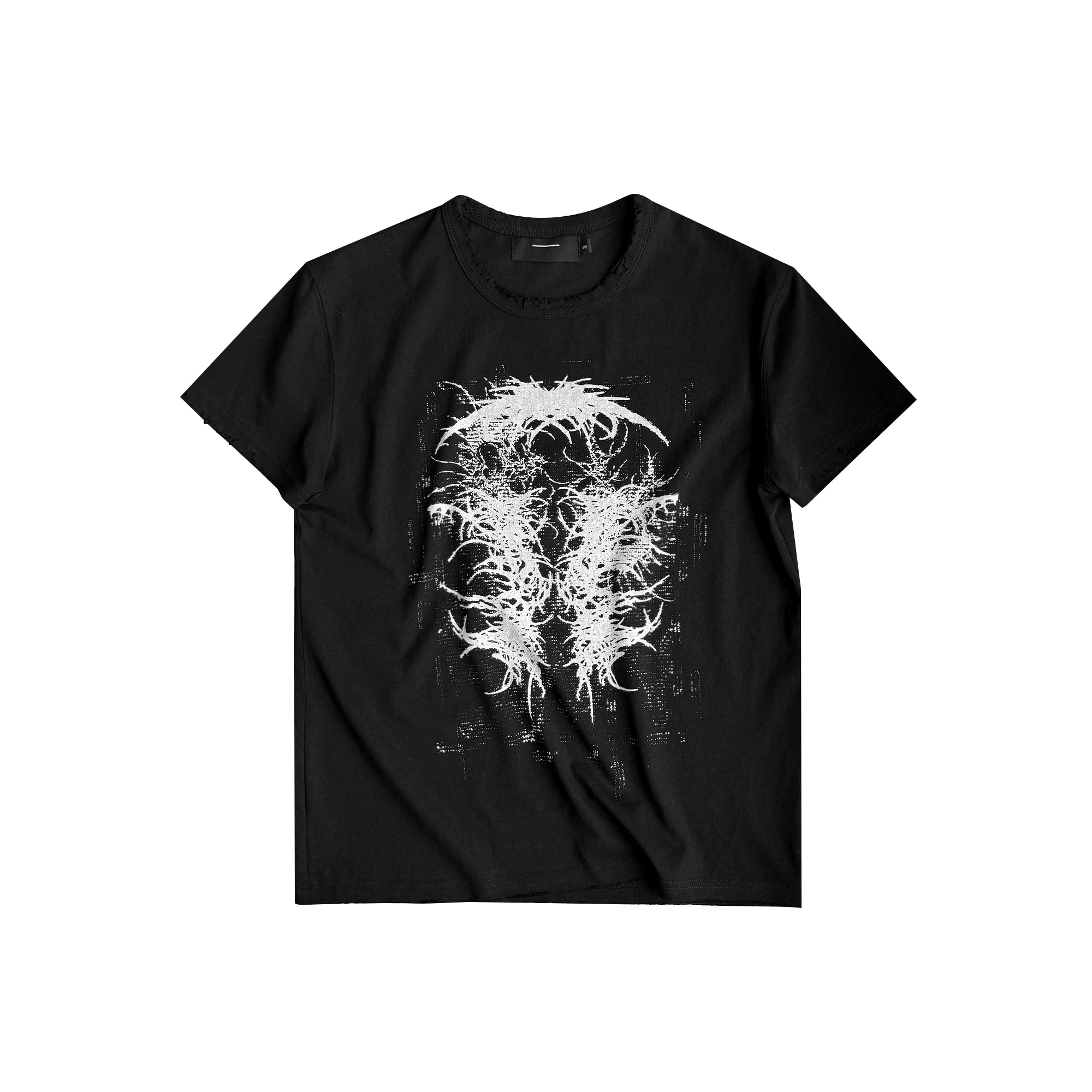 DISTRESSED ALIEN PRINT T-SHIRT
