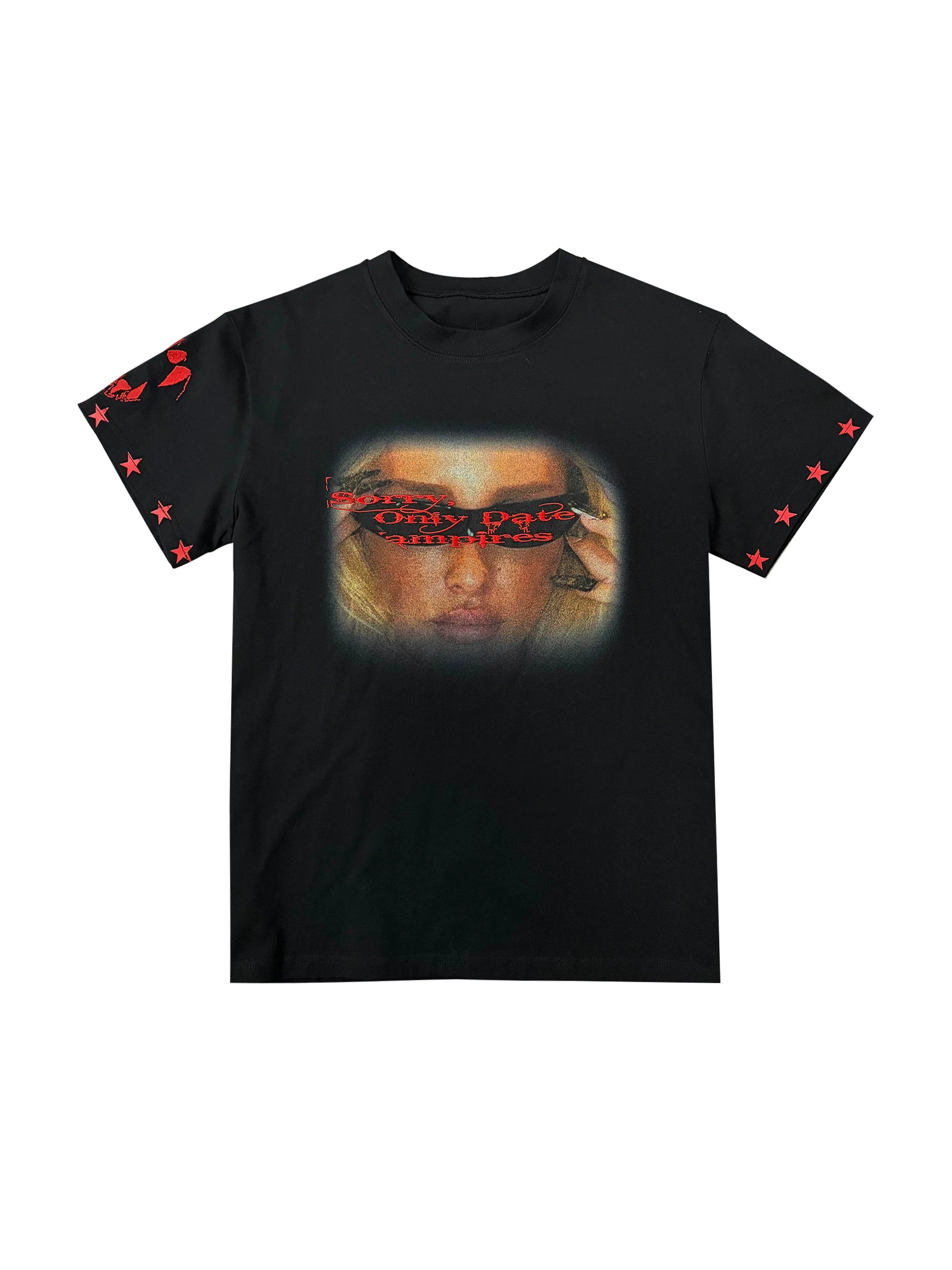 EMBROIDERED STARS CASUAL T-SHIRT